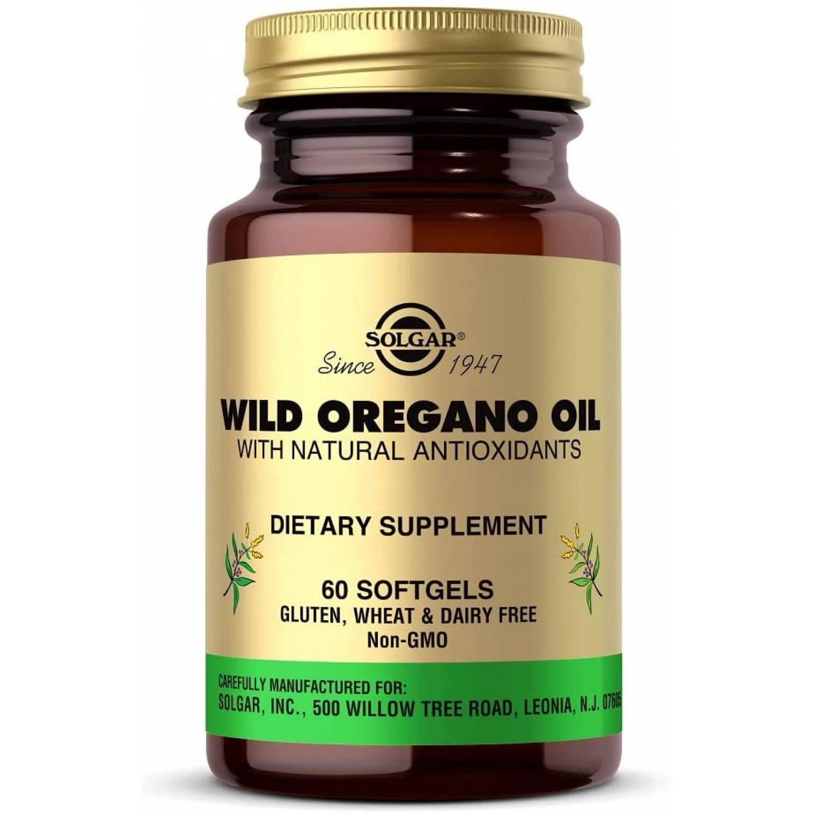 Solgar Wild Oregano Oil Aceite De Oregano Silvestre 60cap Se