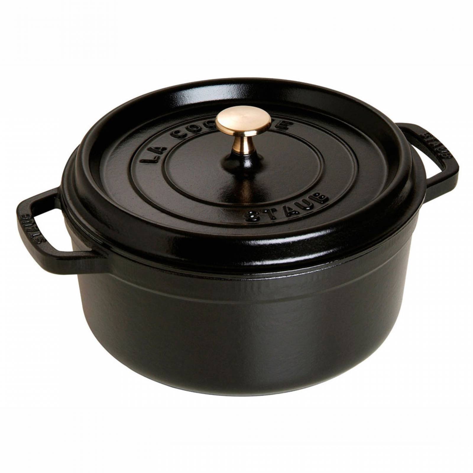 Staub Cocotte Redondo De Hierro Fundido 16 Cm Negro