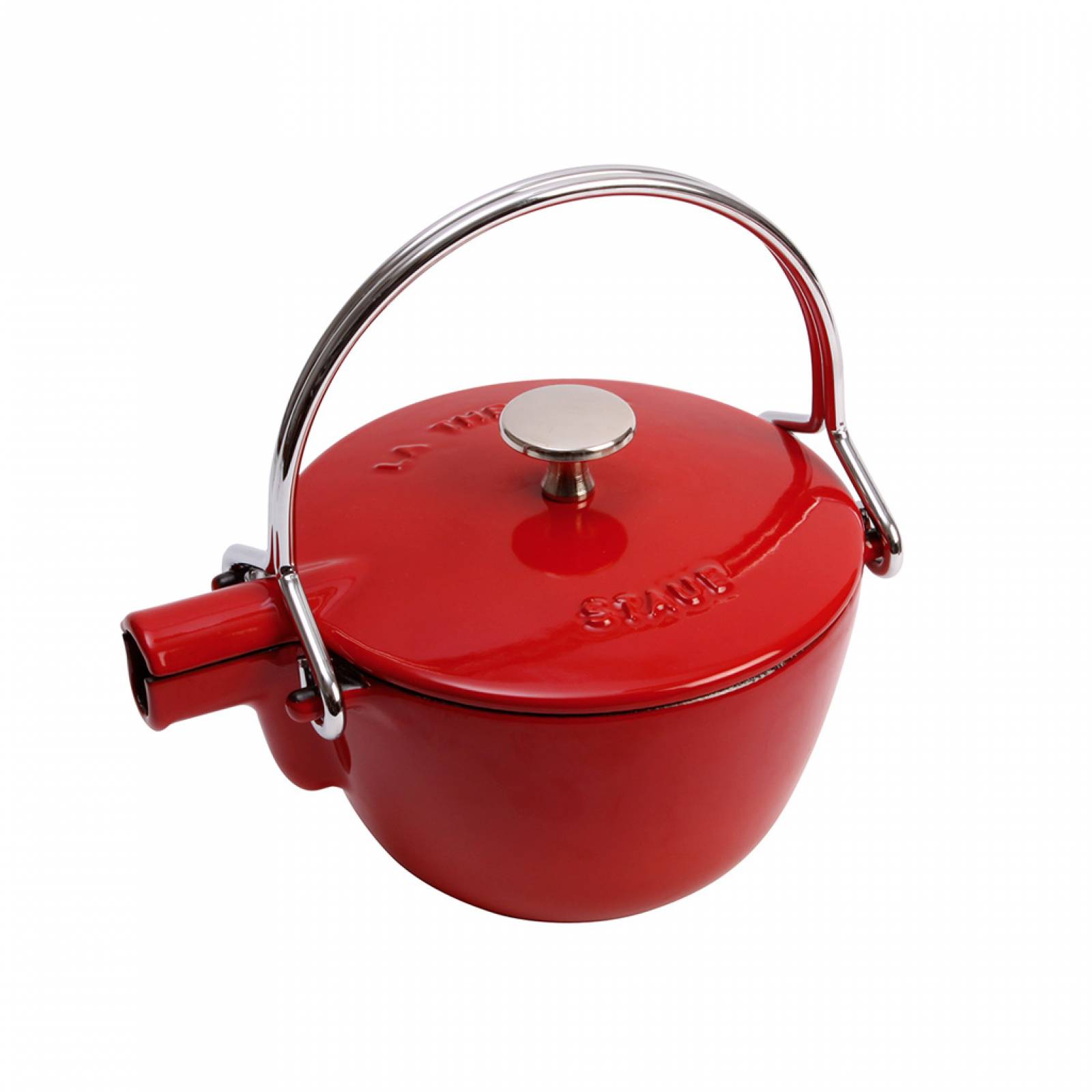 Staub Tetera Redonda Hierro Fundido 165 Cm Rojo Cereza