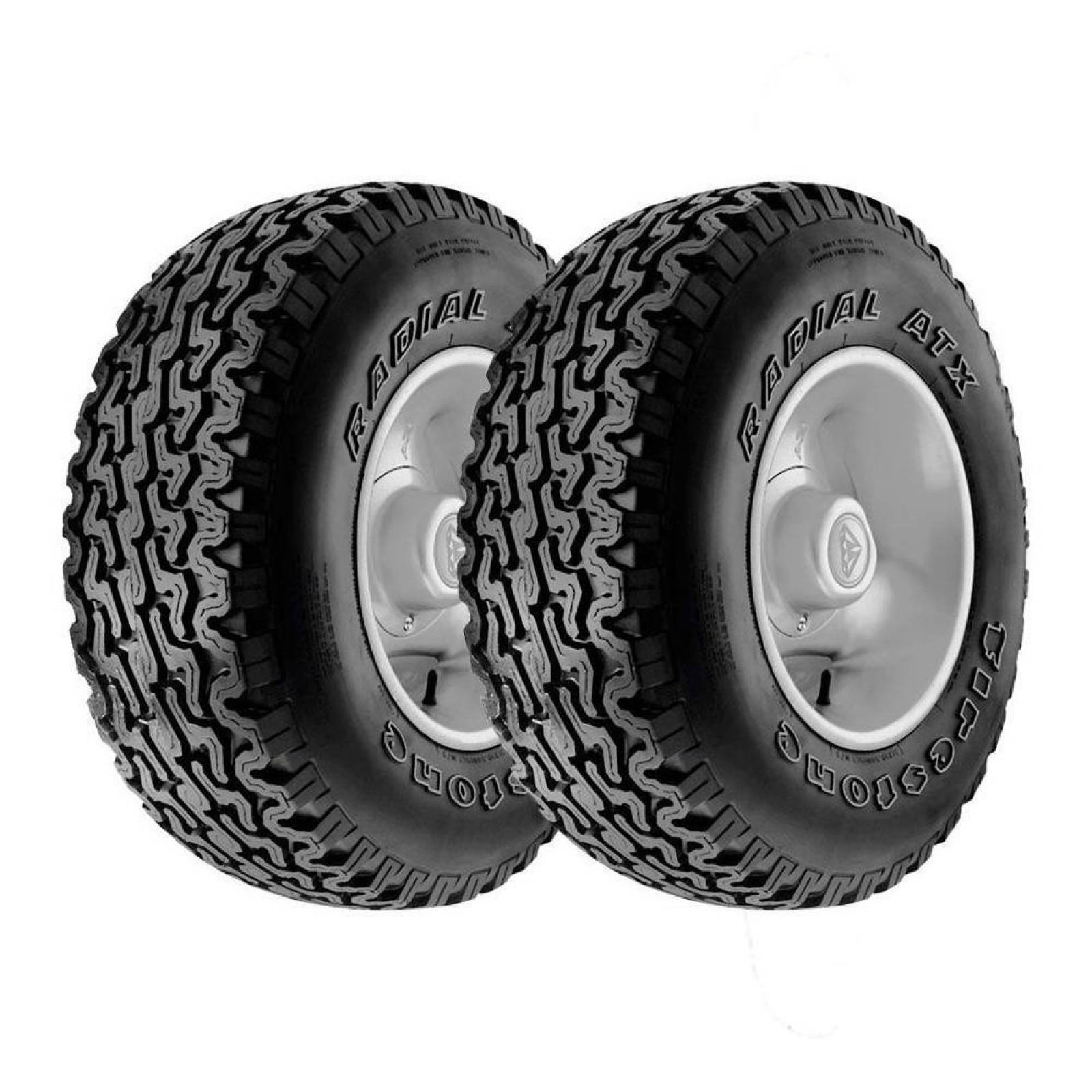Paquete de 2 Llantas 31X10.50 R15 FIRESTONE RADIAL ATX 