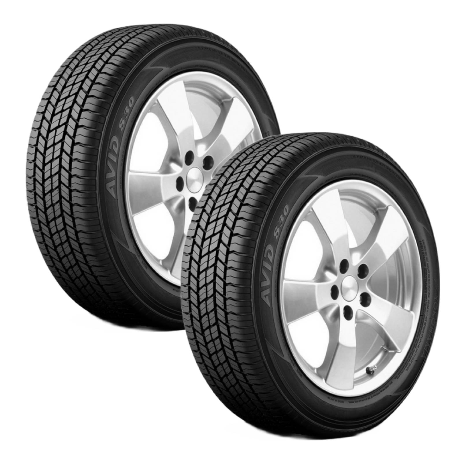 Paquete De 2 Llantas 205/55R16 Yokohama Avid S34M 89V .