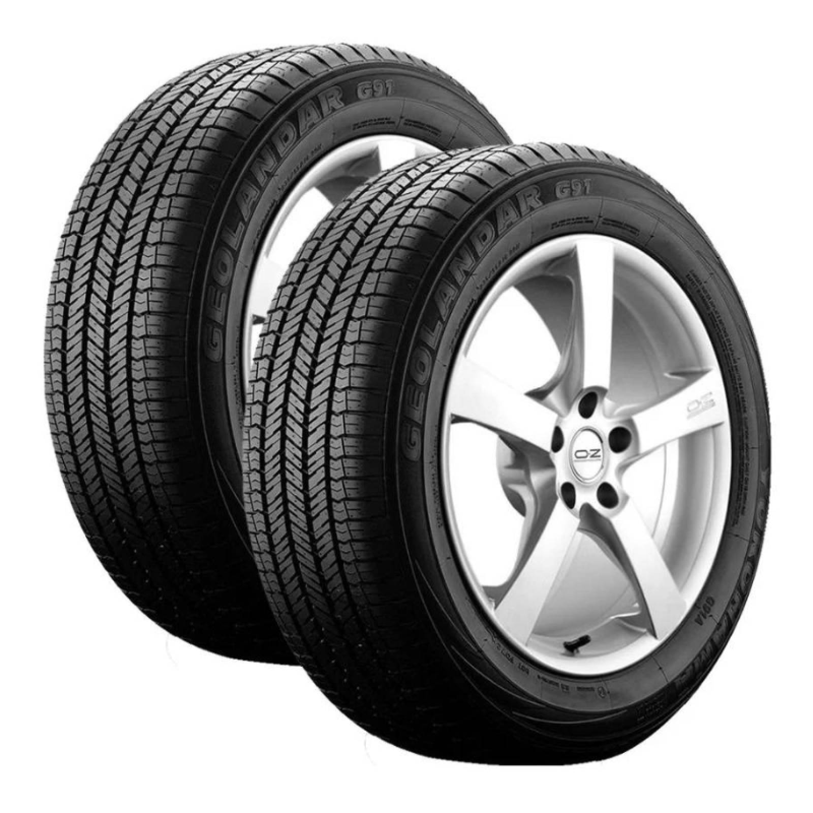 Paquete De 2 Llantas 225/65 R17 Yokohama Geolandar G91A 100H 