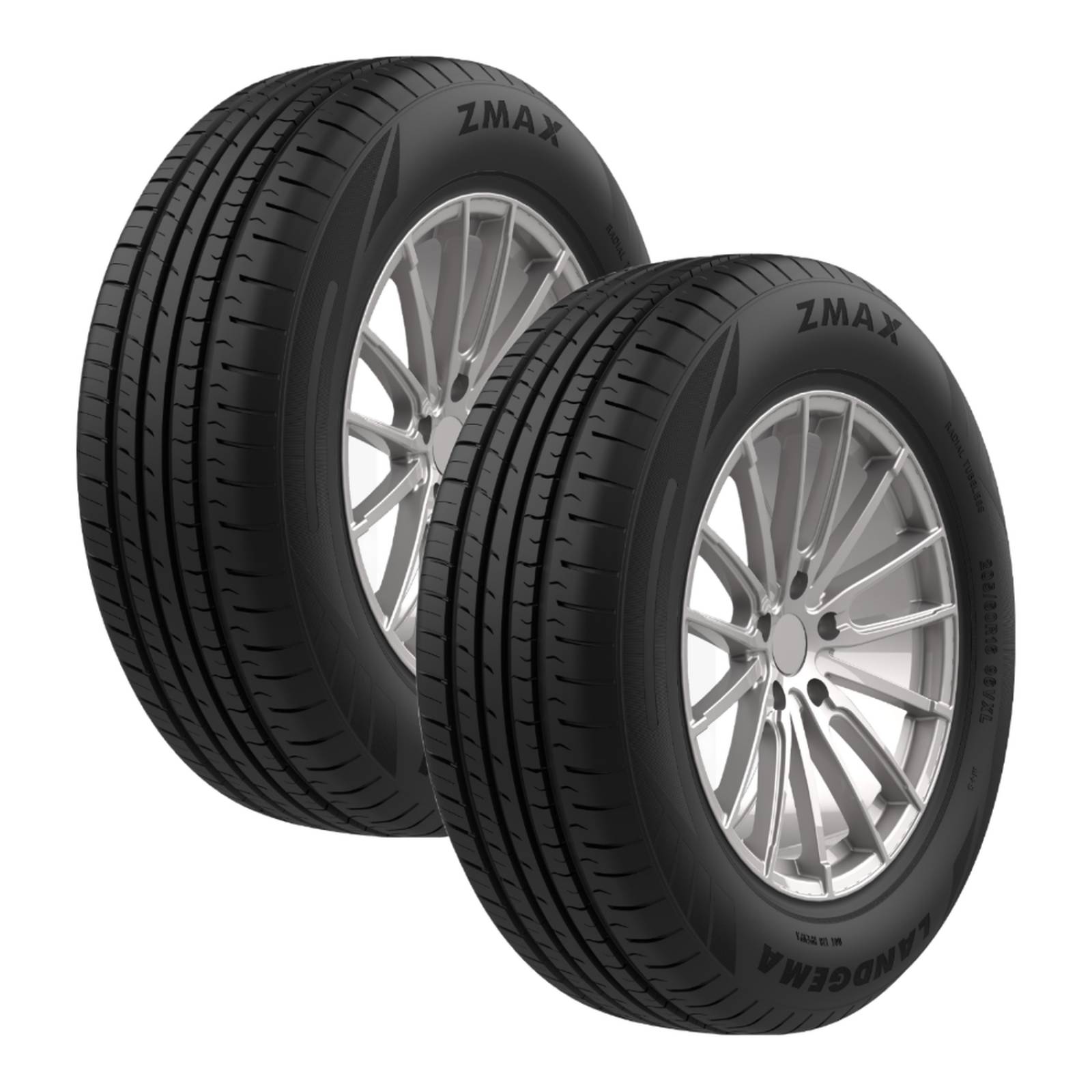 Paquete De 2 Llantas 205/60 R16 Zmax Landgema 96V 