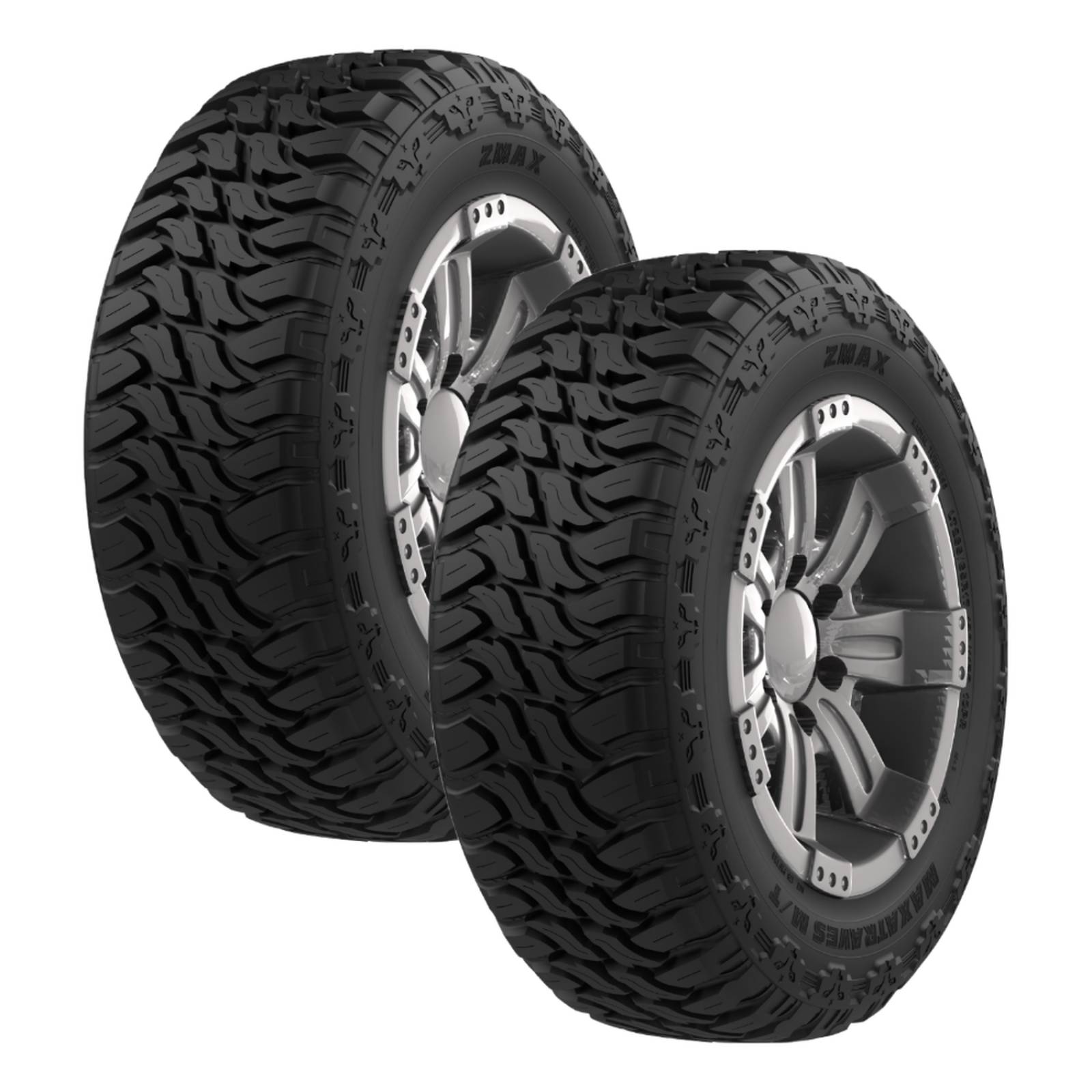 Paquete De 2 Llantas 35X12.50 R20 Zmax Maxatraves M/T 121Q 