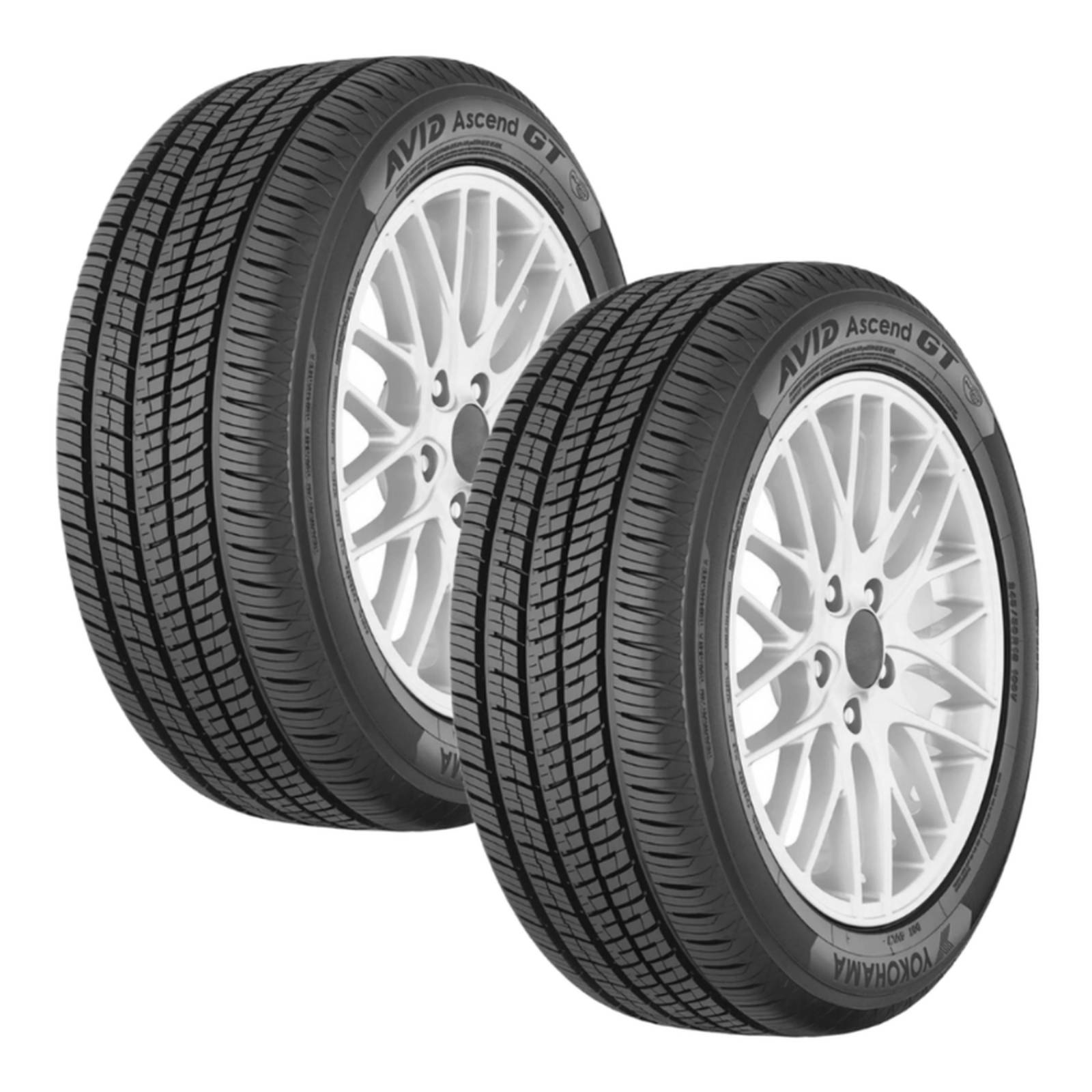 Paquete De 2 Llantas 225/65 R17 Yokohama Avid Ascend Gt S327 102H 