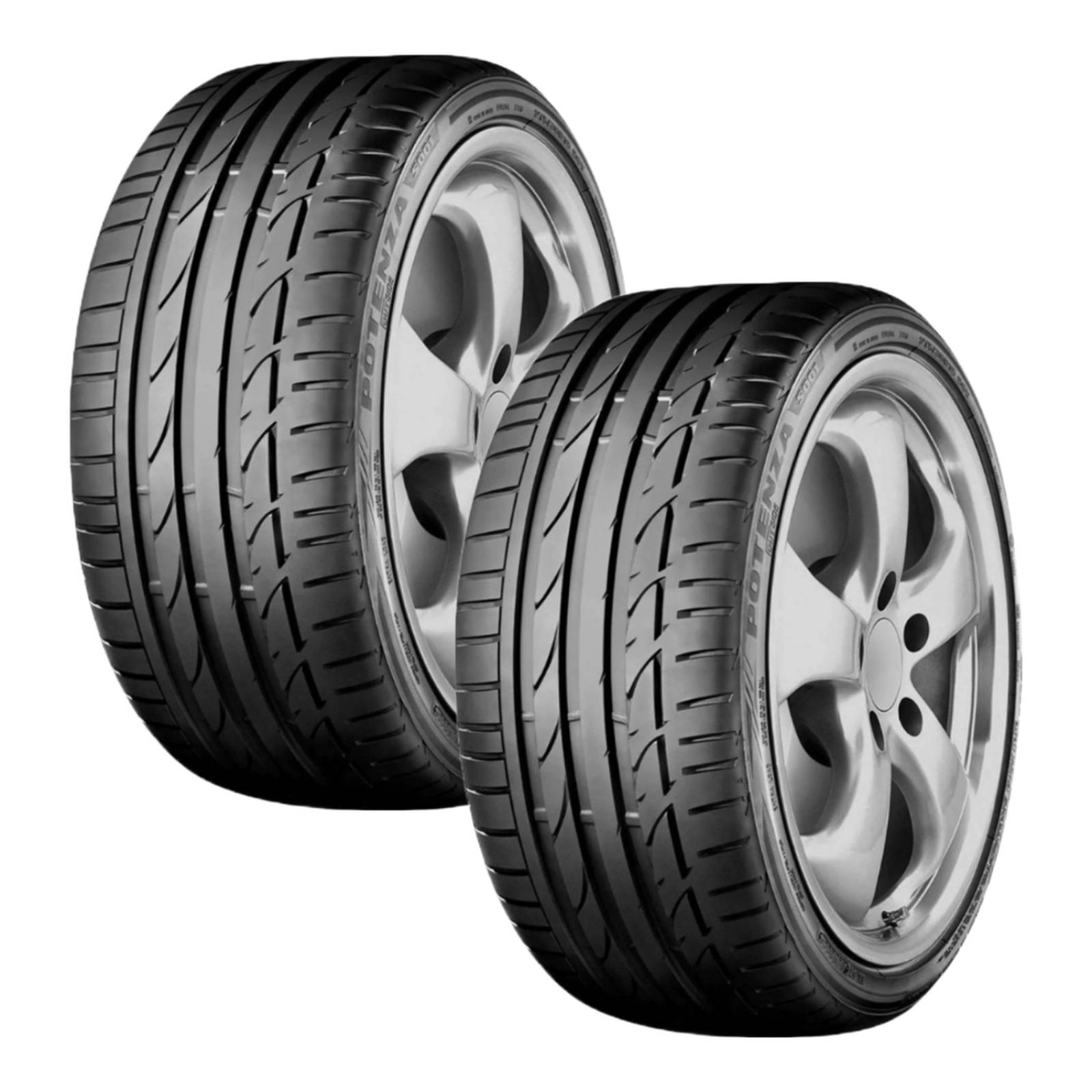 Paquete De 2 Llantas 205/45 R17 Bridgestone Potenza S001 84W 