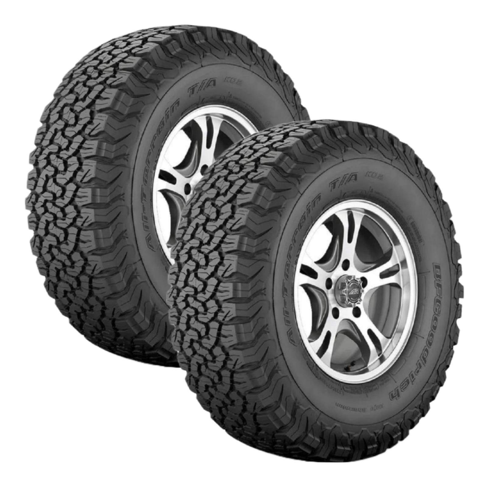 Paquete De 2 Llantas 35X12.50 R17 Bf Goodrich All Terrain T/A Ko2 121R .