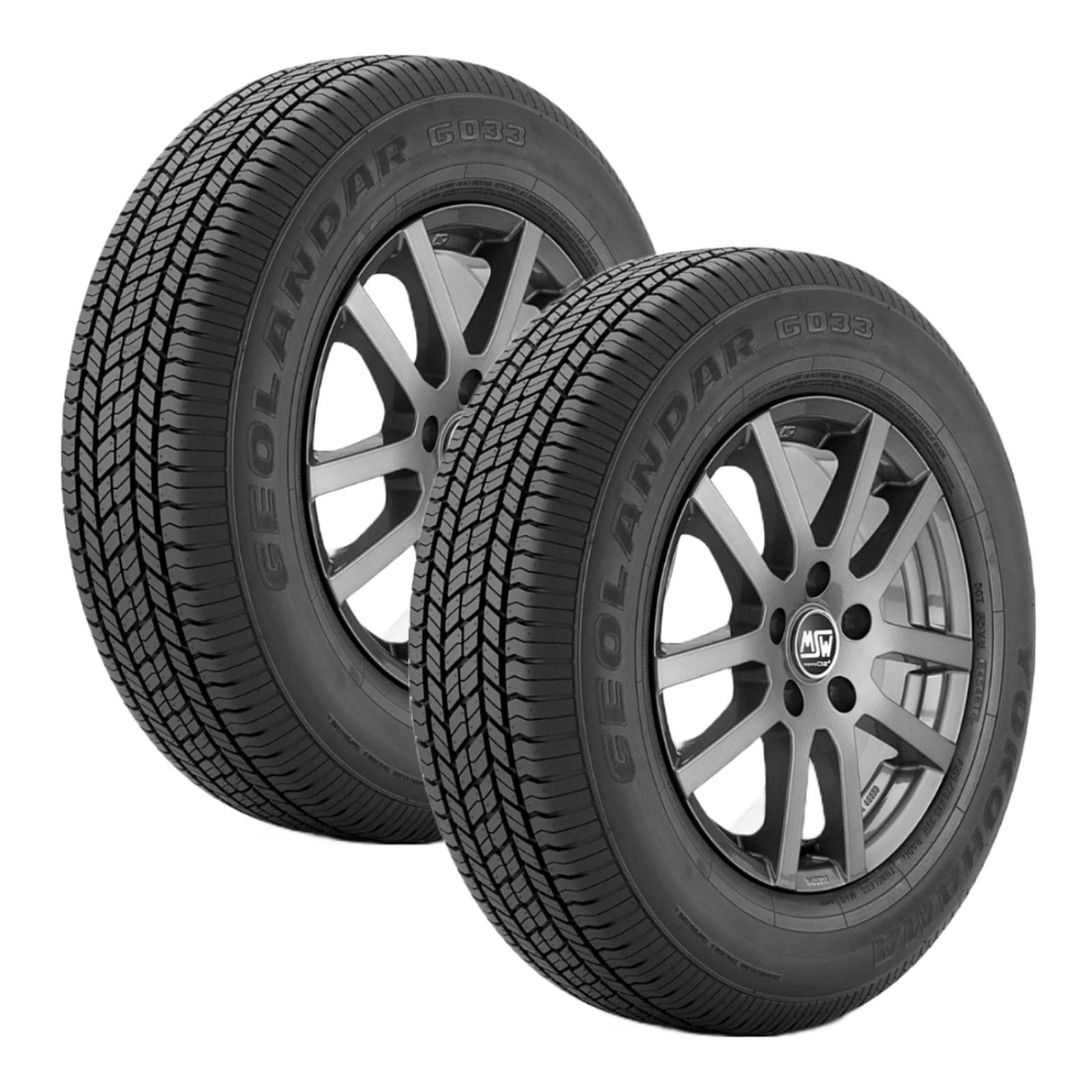 Paquete De 2 Llantas 215/70 R16 Yokohama Geolandar G033 H/T 99H 