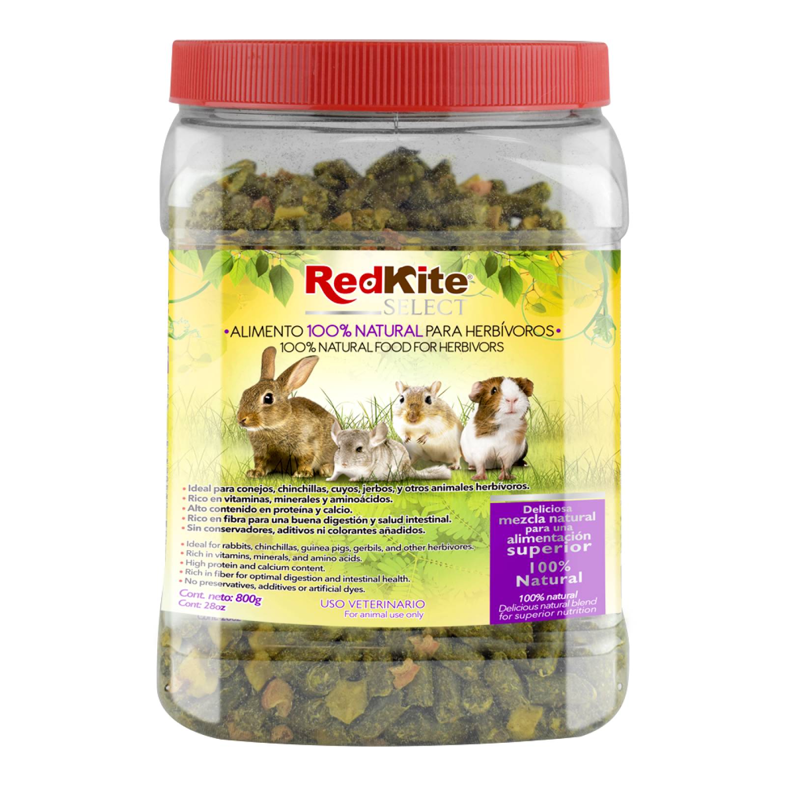 Redkite Alimento zanahoria-manzana cuyo, jerbo, conejo 