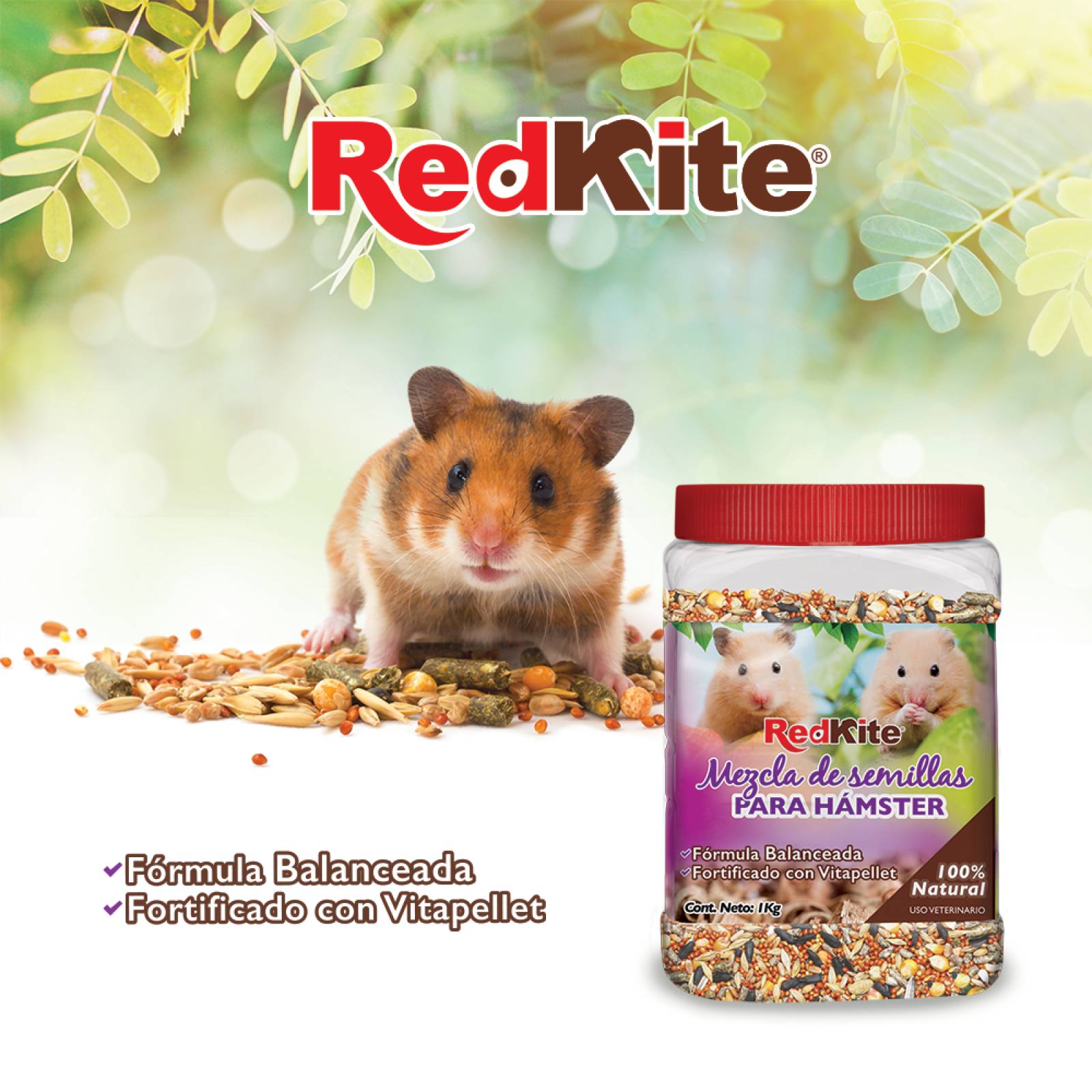 Redkite alimento Mezcla De Semillas Para Hamster 1 Kg 
