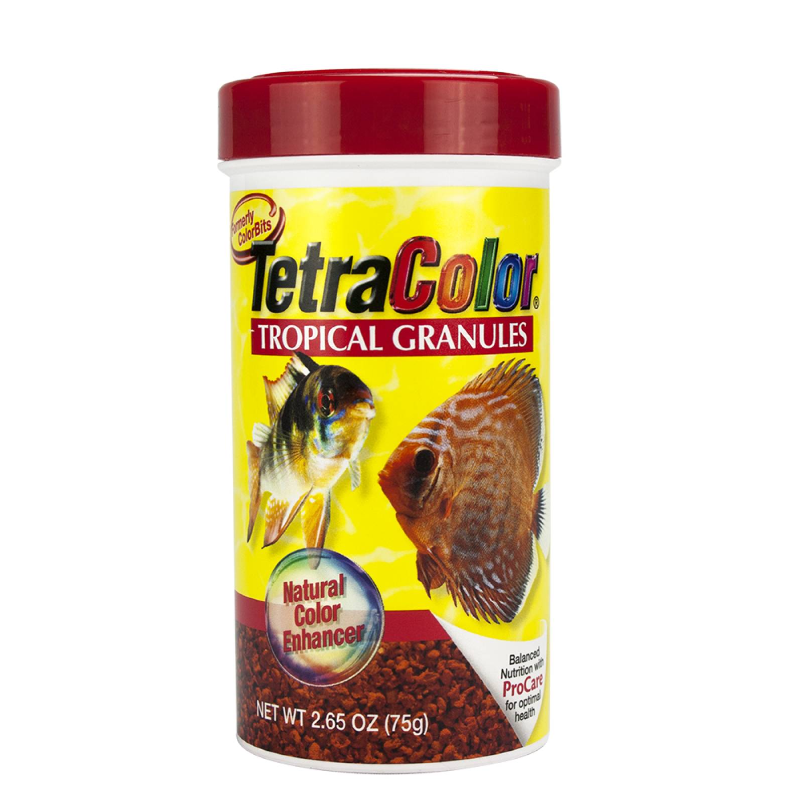 Alimento Tetracolor Tropical granules 75G discos y ramirezzi 