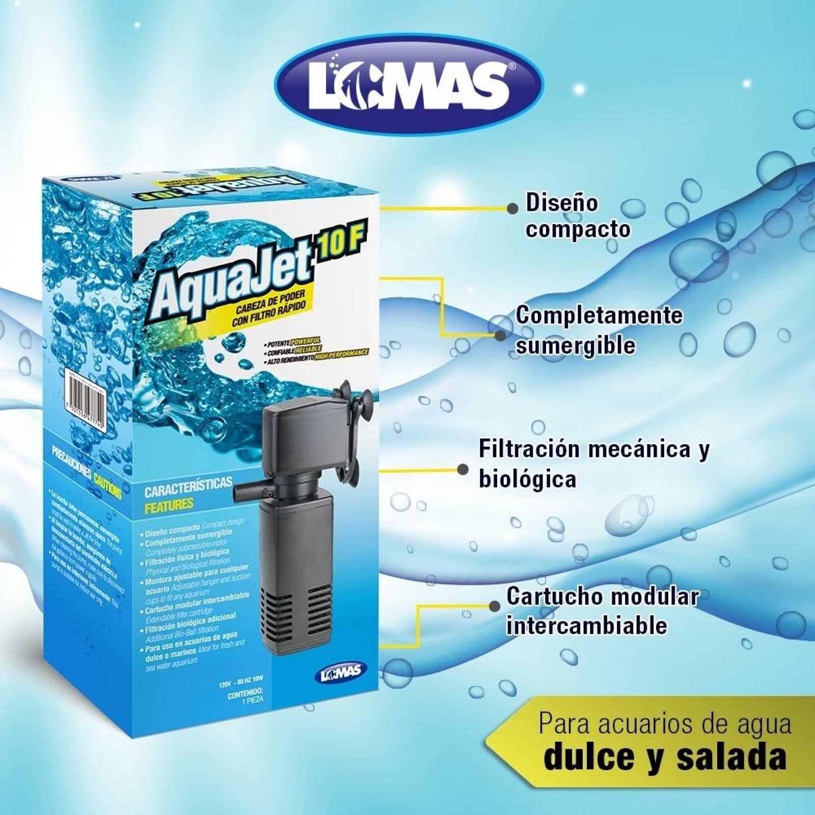 Cabeza De Poder Para Filtro Rapido Aqua-jet 10 