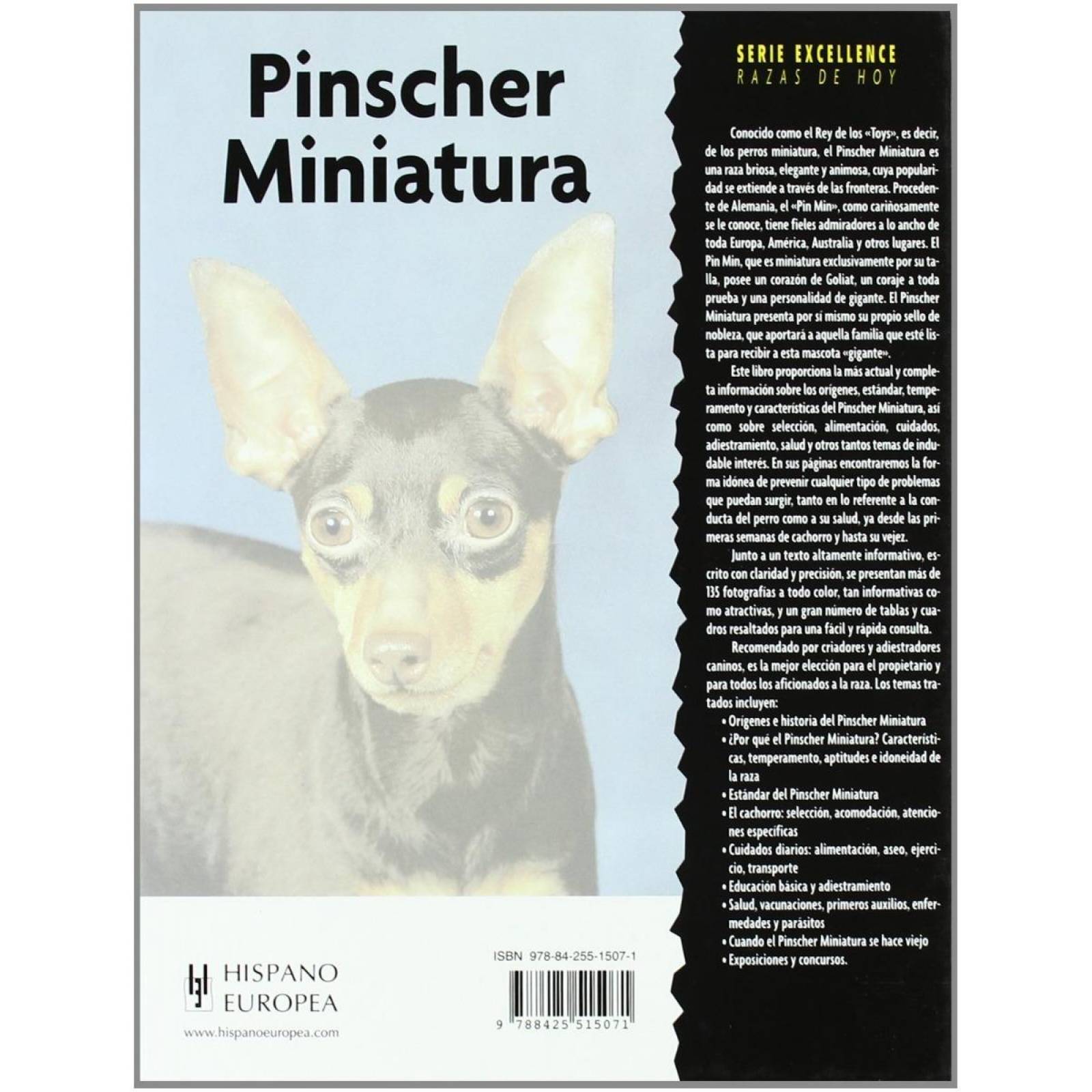 Libro De Raza Excellence Tapa Dura Pinscher Miniatura 