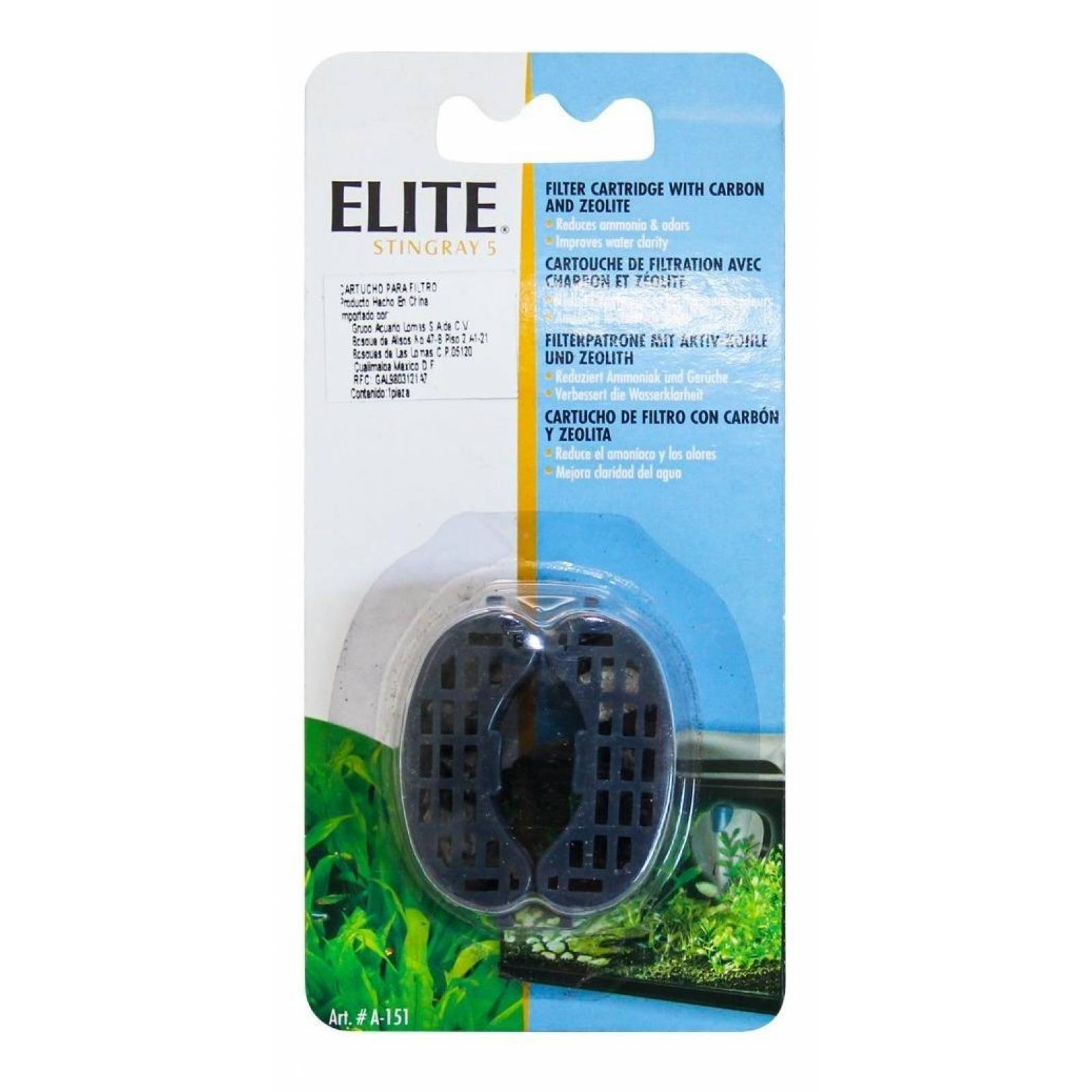 Repuesto De Esponja Para Filtro Stingray 5 De Elite A151 