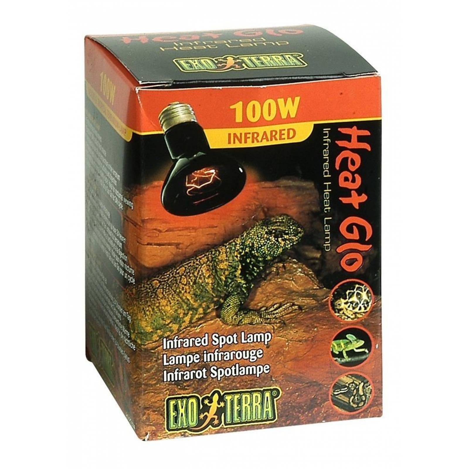 Foco Exo-Terra terrarios o reptiles HeatGlo 100w infrarrojo 
