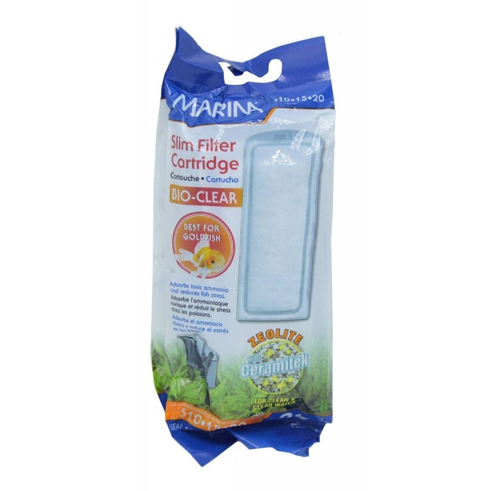 Repuesto Marina BioClear cartucho filtro Slim S10,S15,S20 3pz 