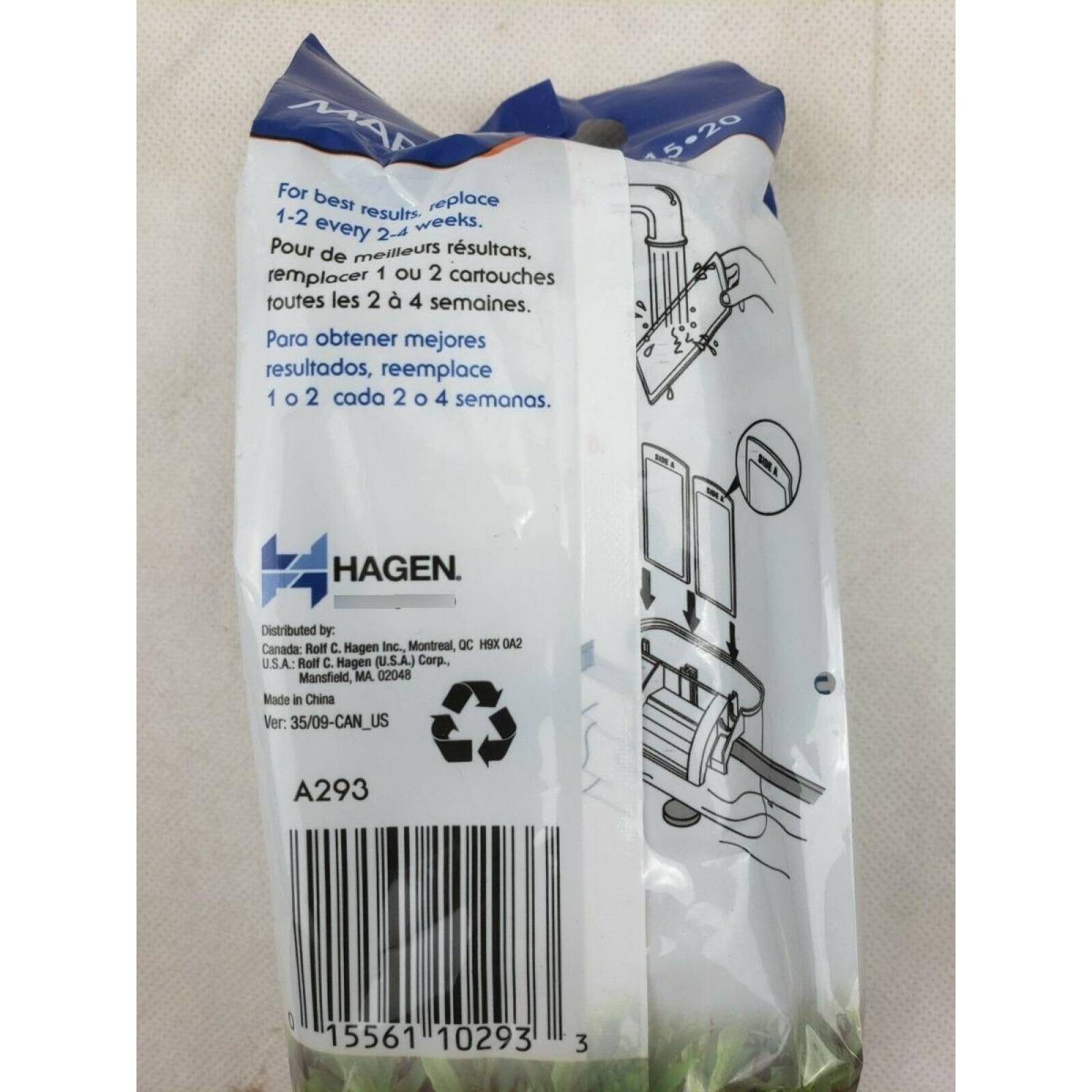 Repuesto Marina BioClear cartucho filtro Slim S10,S15,S20 3pz 