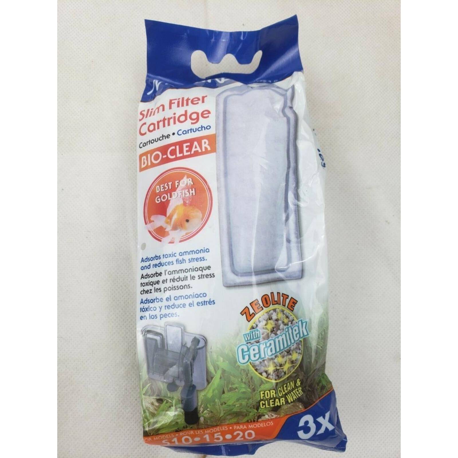 Repuesto Marina BioClear cartucho filtro Slim S10,S15,S20 3pz 