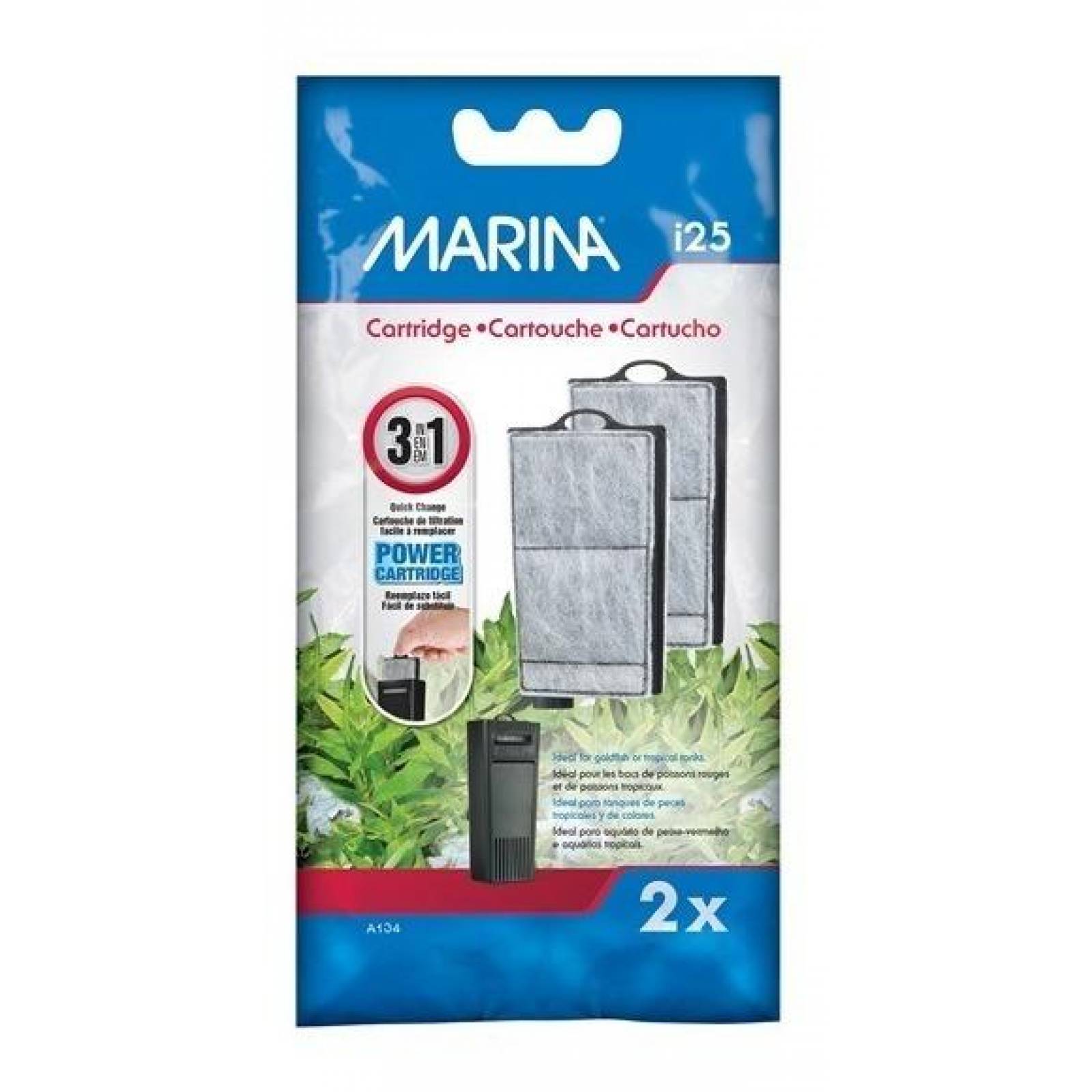 Repuesto Cartucho De Carbón Y Zeolita Para Filtro Marina I25 
