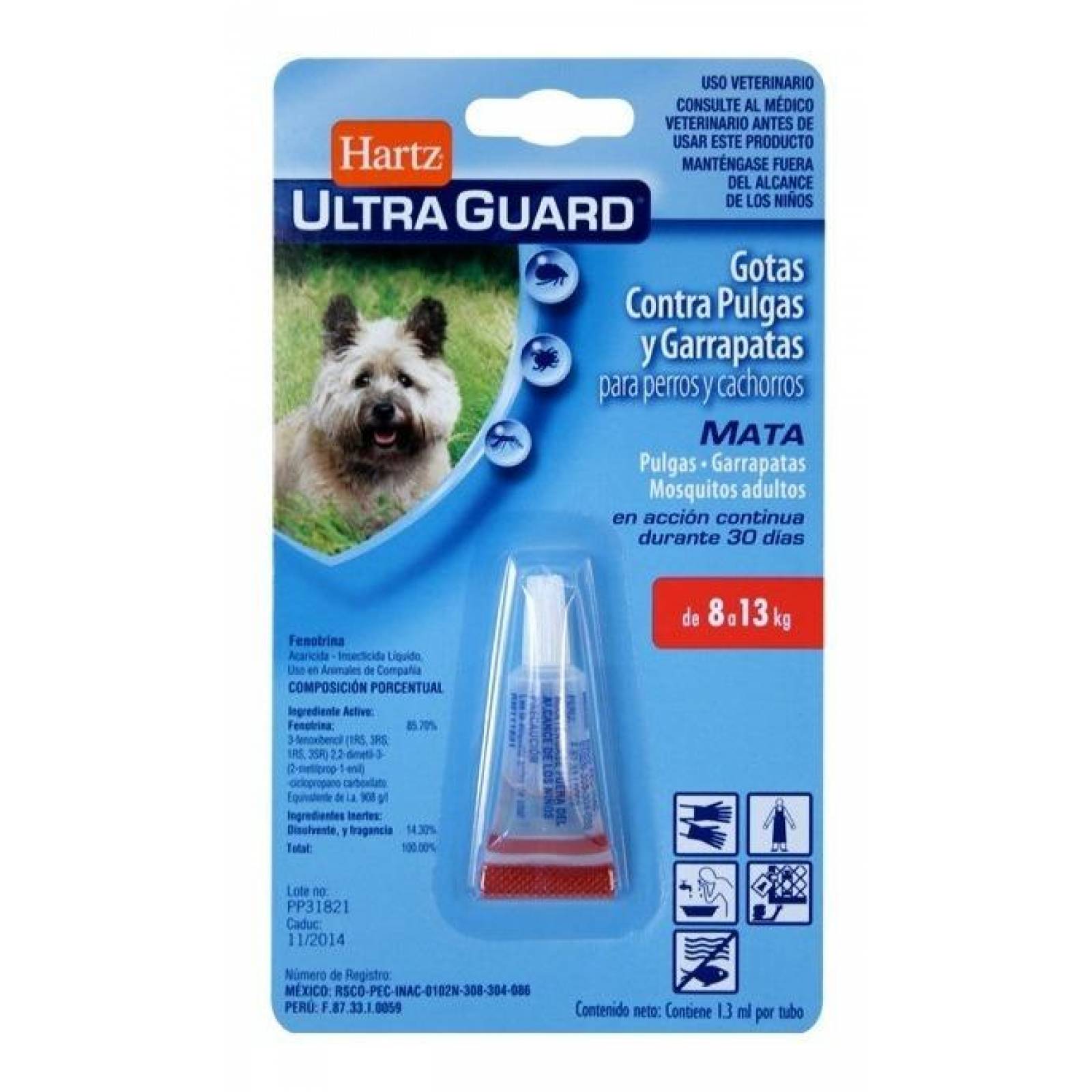 'pipeta Antipulgas Para Perros De 8 - 13 Kg Hartz 