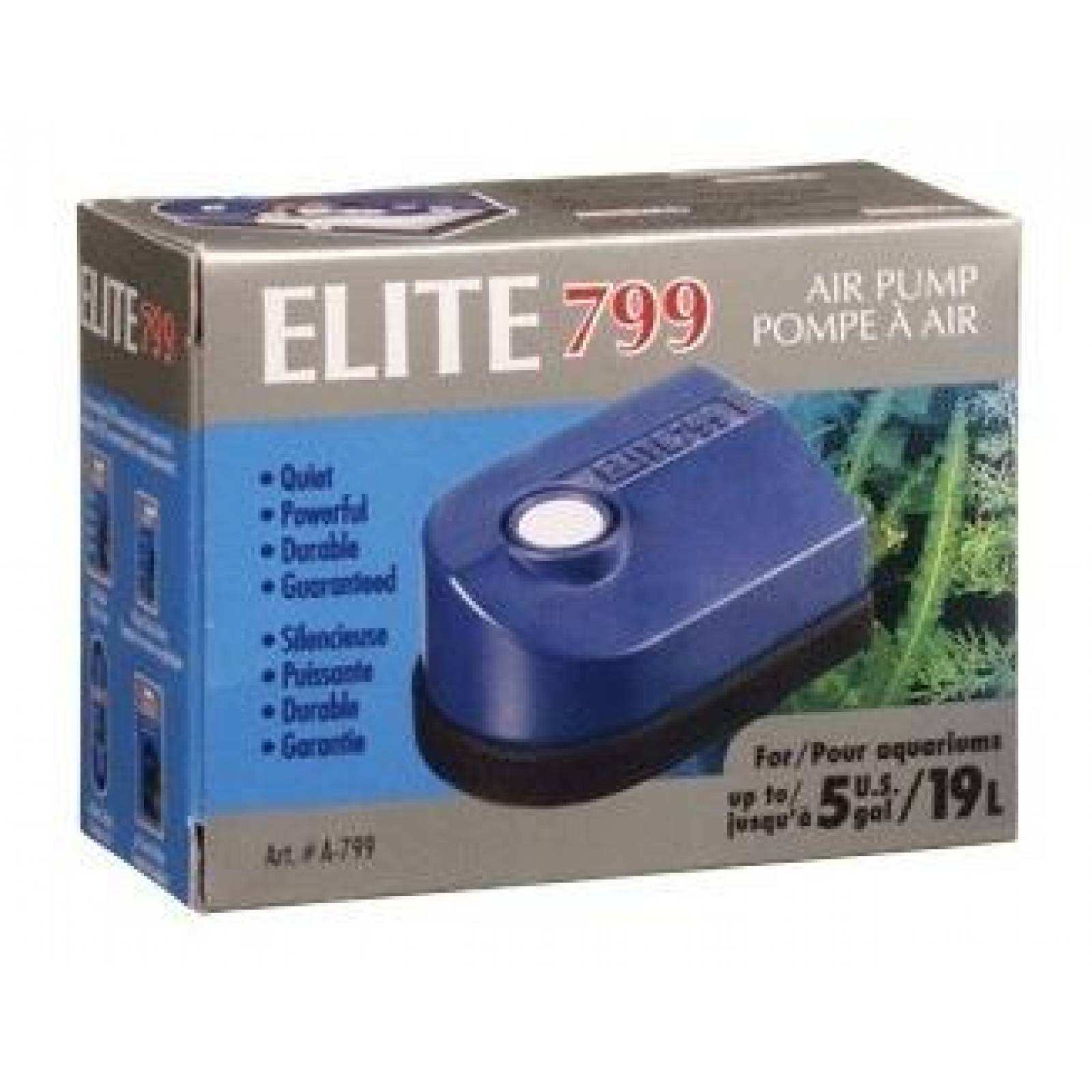 Bomba De Aire Para Pecera Elite 799 Para 19 L/ 5 Gal 