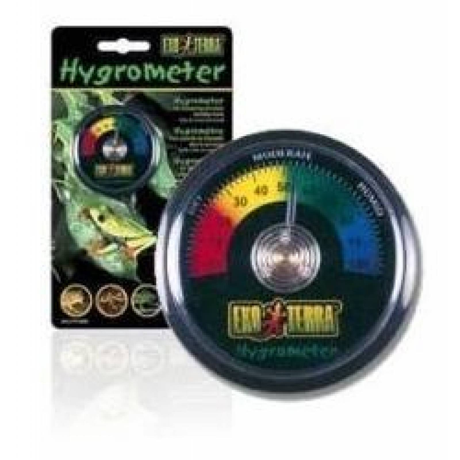 Rept-o-meter Higrometro De Reloj Exo Terra Mide Humedad