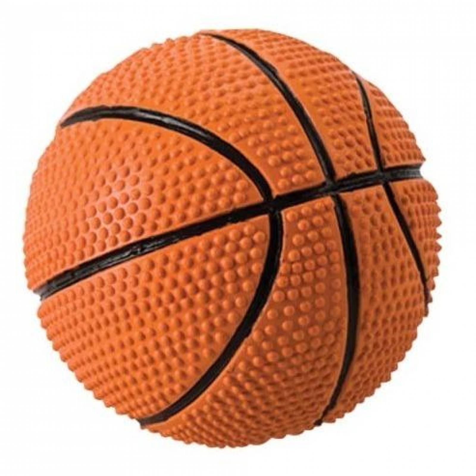 Juguete Perros Pelota De Goma Agarradera Basketball 8.5 Cm