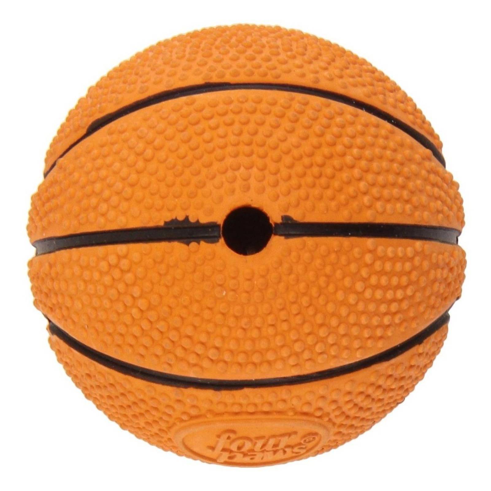 Juguete Perros Pelota De Goma Agarradera Basketball 8.5 Cm