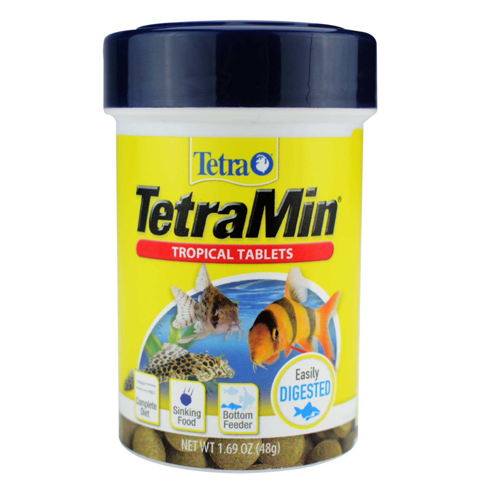 Alimento peces fondo tetramin tropical tablets 48g gato corydora 