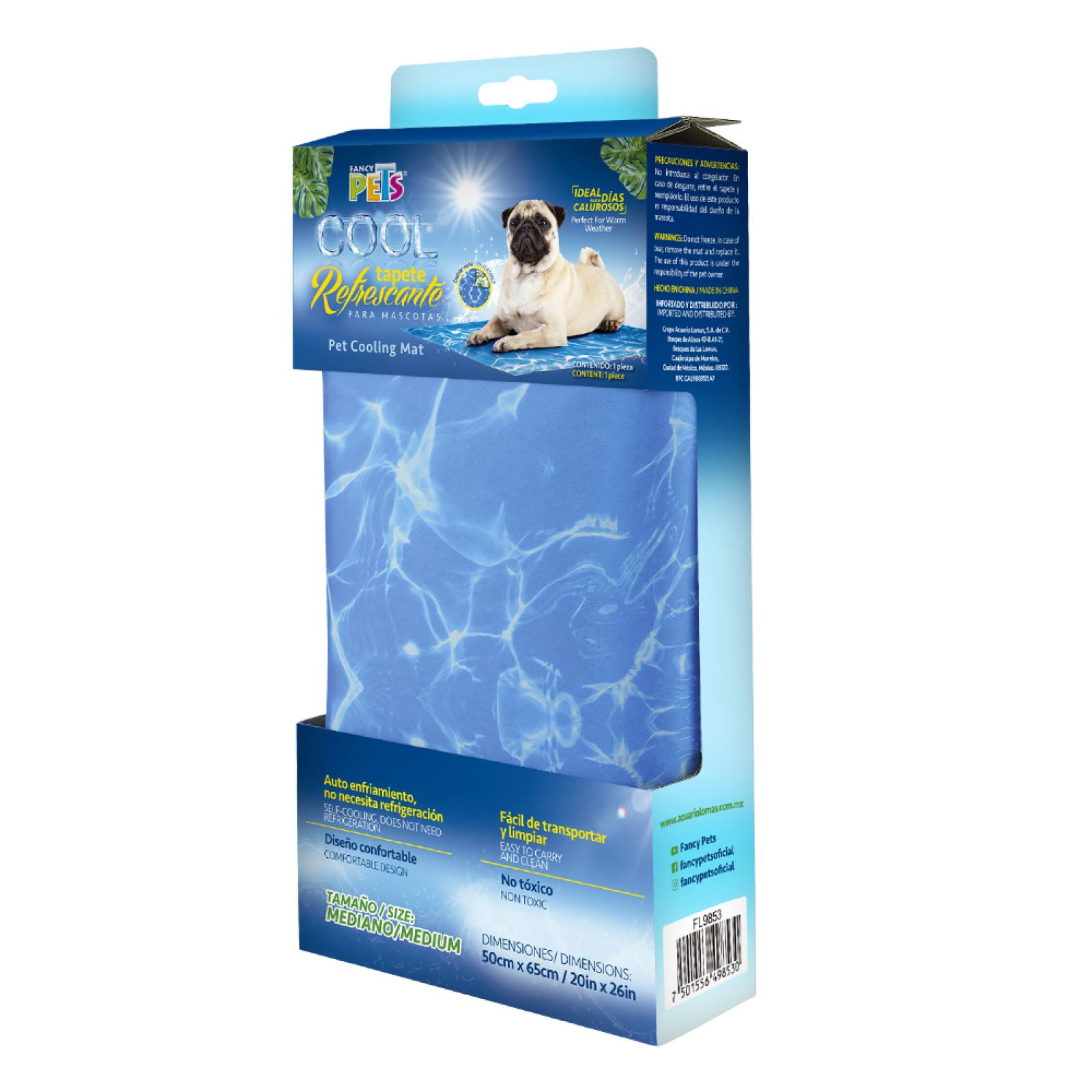 Tapete refrescante para perros clima caliente tamaño mediano 