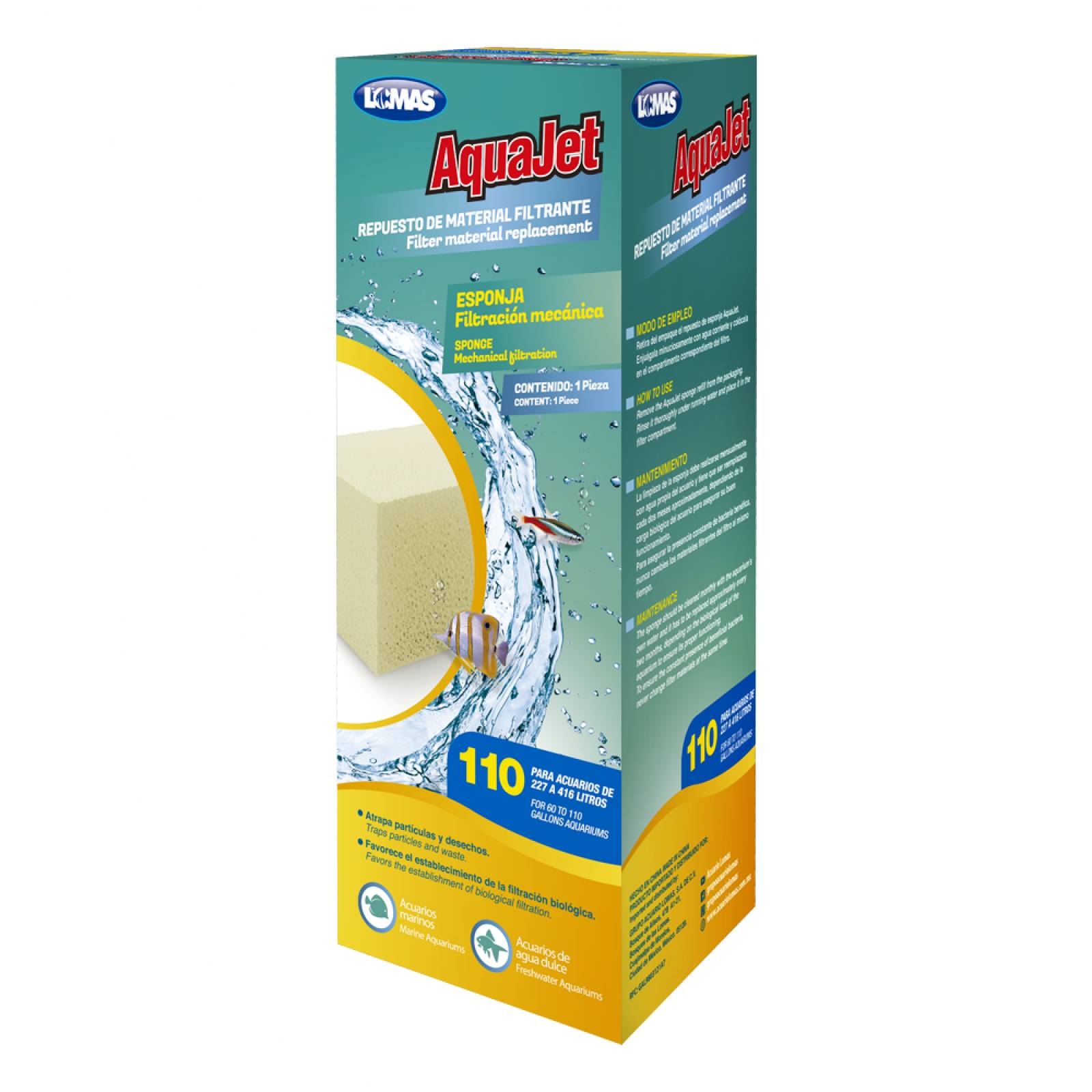 Almohadillas De Filtro De Espuma De Repuesto Para Aqua Clear 110/500