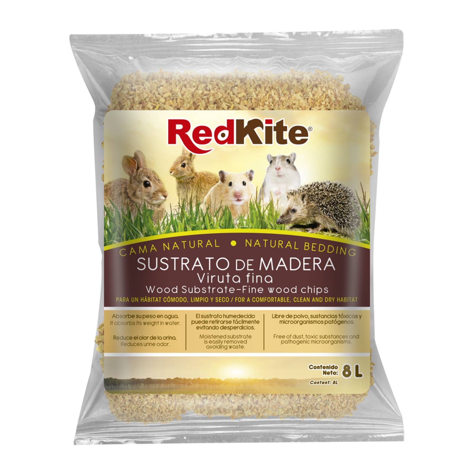 Fancy Pets Sustrato cama madera fina erizo conejo hamster 8lt 