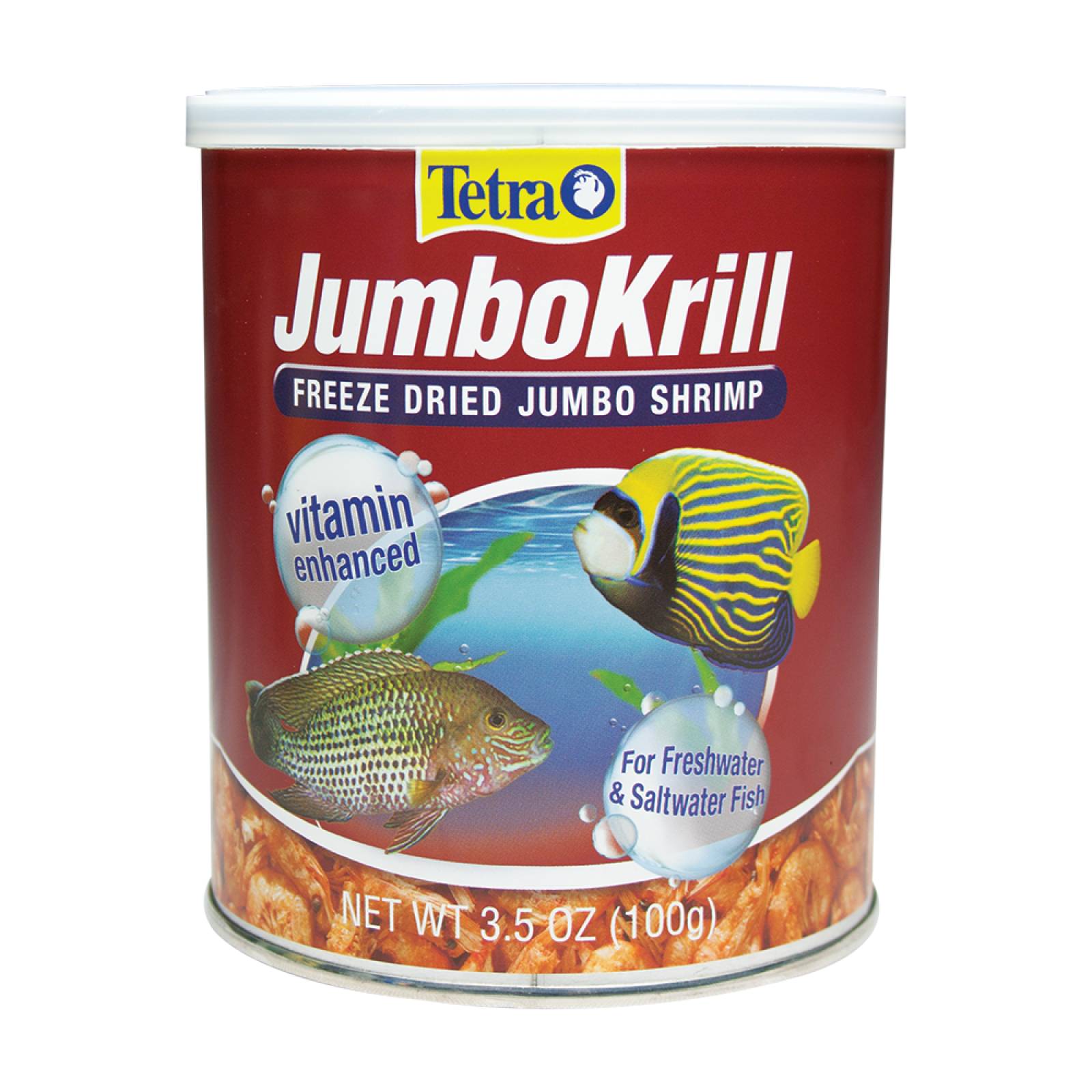 Alimento peces dulce o salada Tetra Jumbokrill 100G camaron 