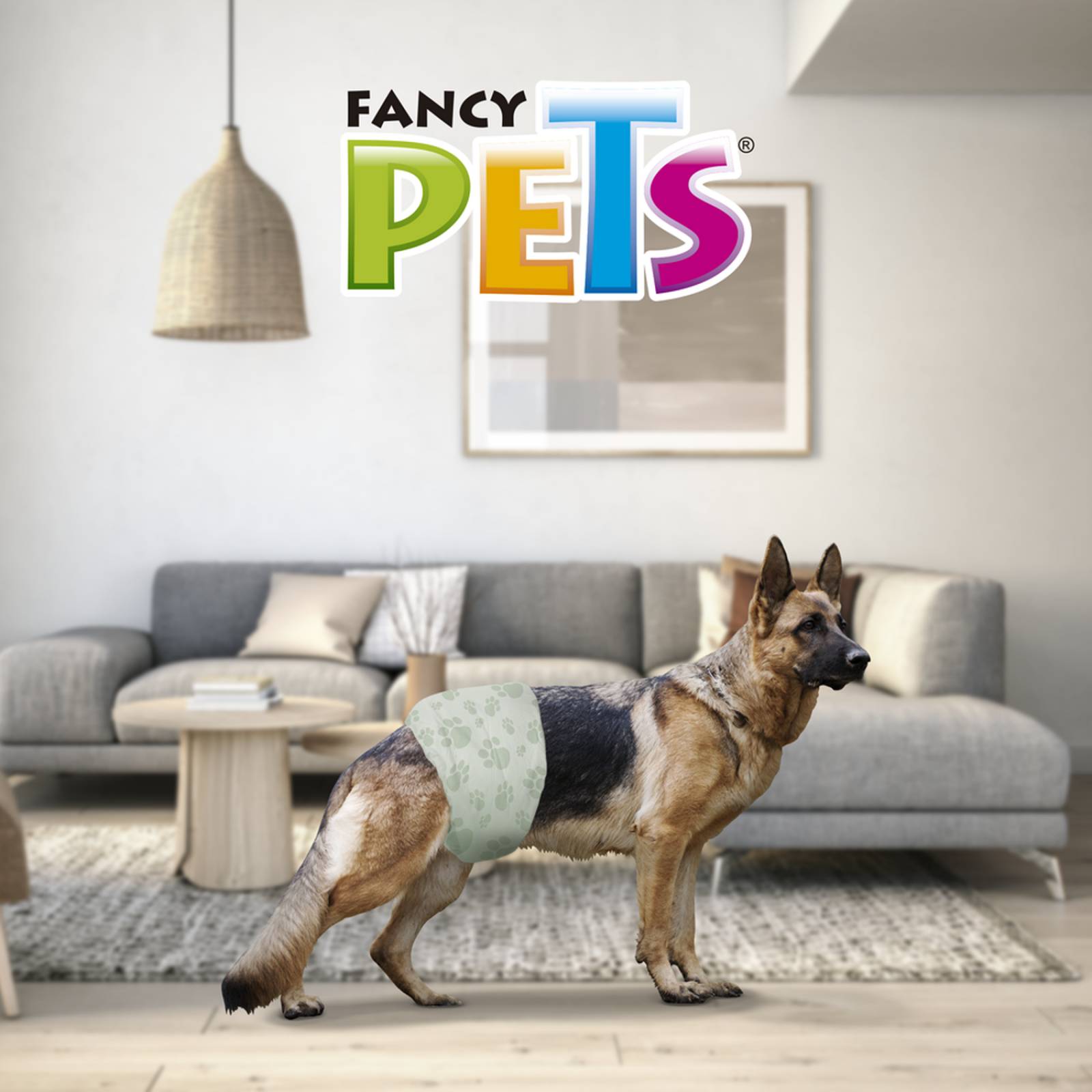 Fancy Pets Pañales para perro macho tamaño grande12 piezas 