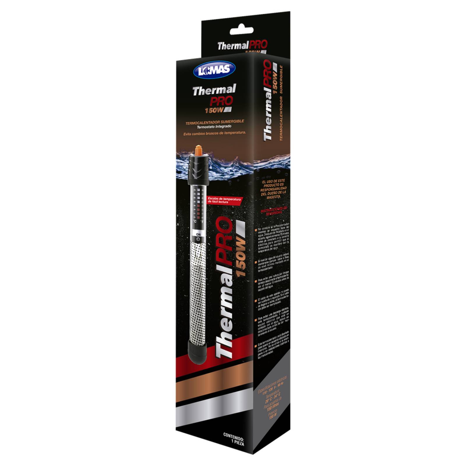 Termostato sumergible pecera LOMAS Thermalpro 150w o 150 lt