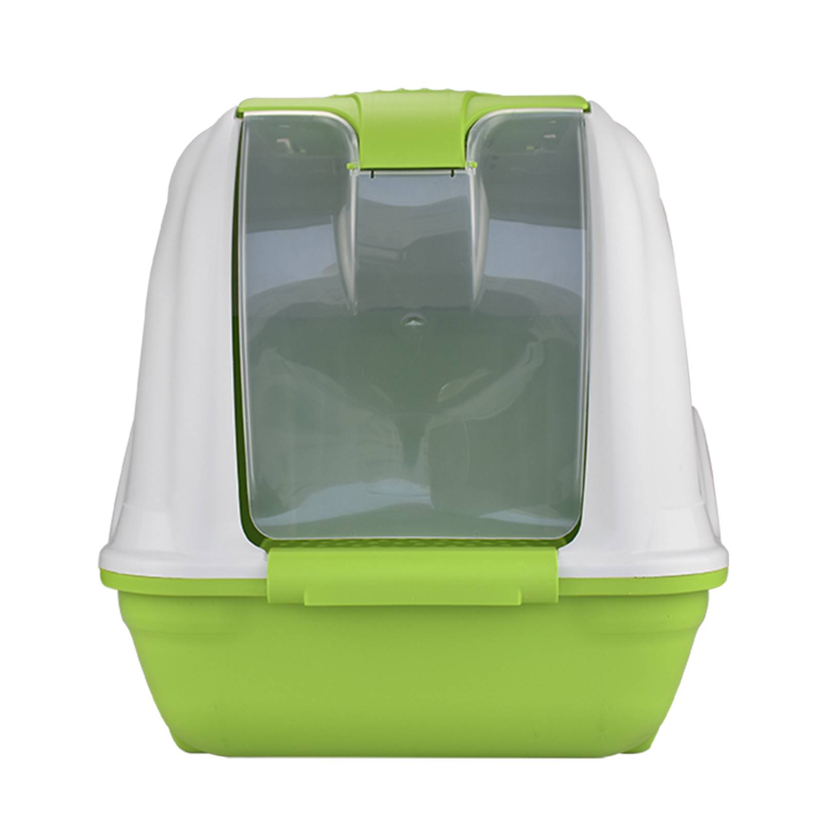 MPS arenero tapa puerta abatible pala filtro de olores gato Verde