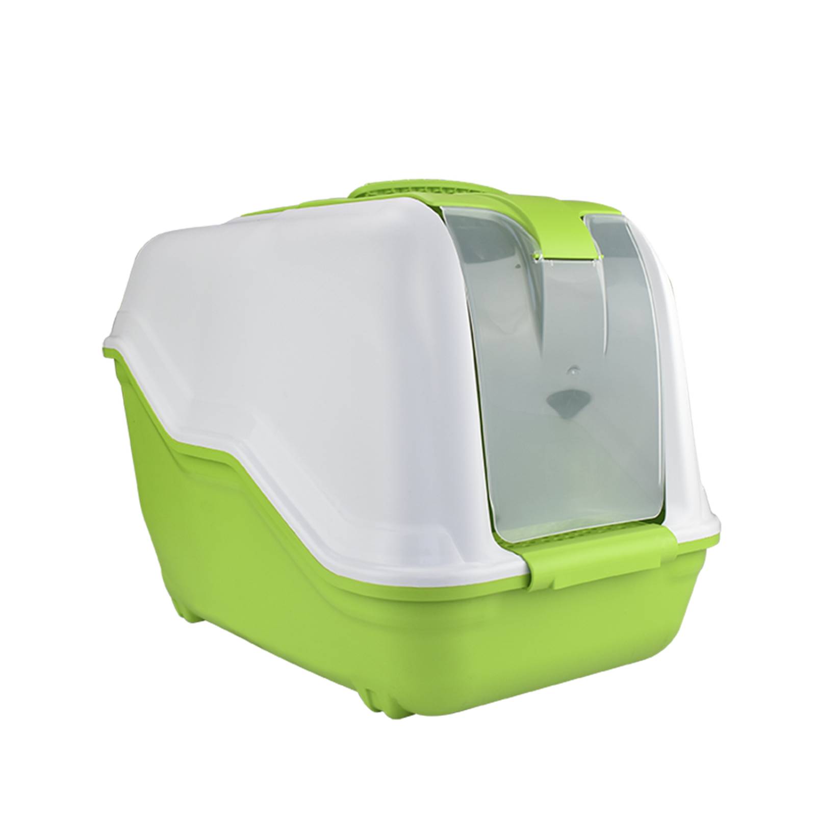 MPS arenero tapa puerta abatible pala filtro de olores gato Verde