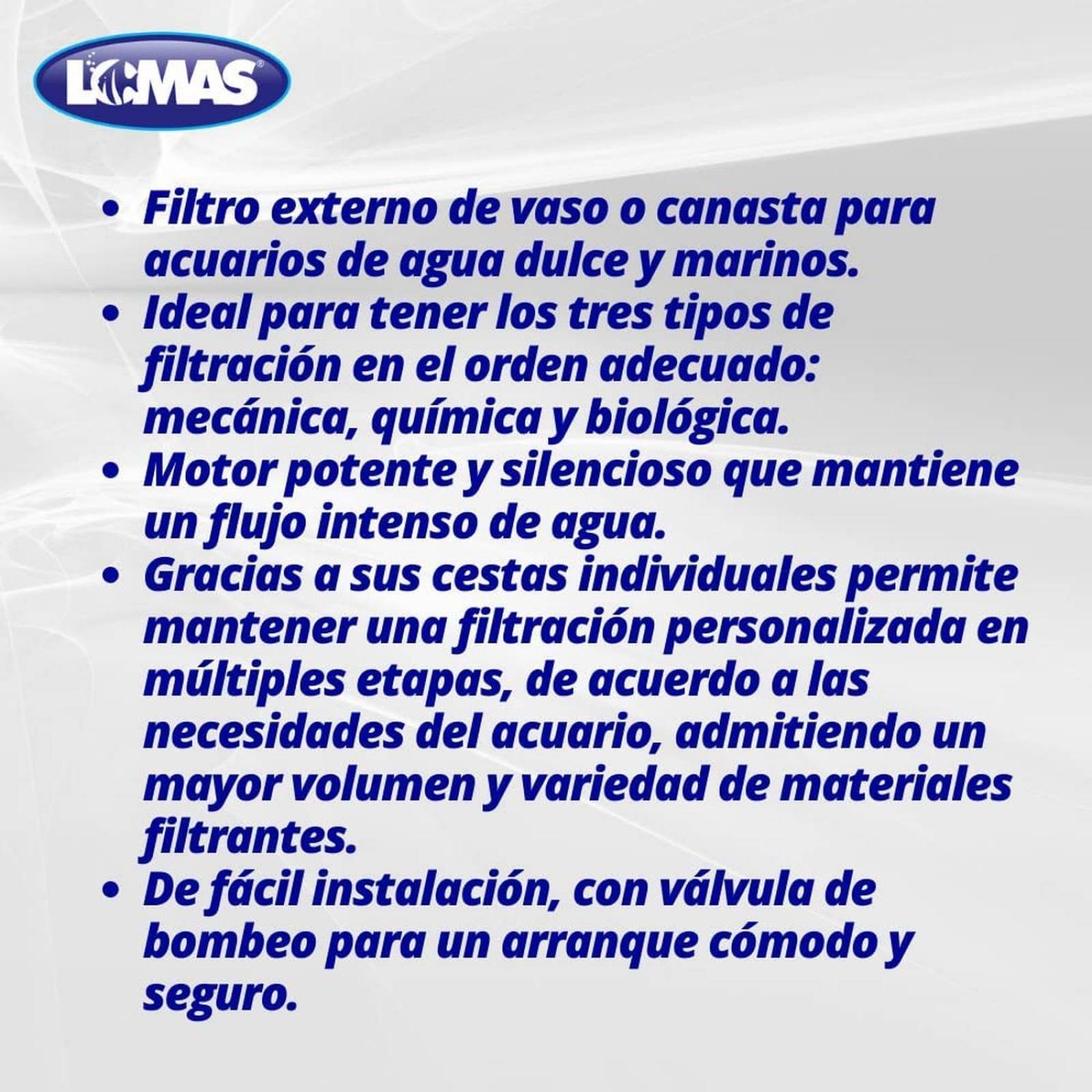Filtro Canister AquaJet para peces o acuarios 300 litros 