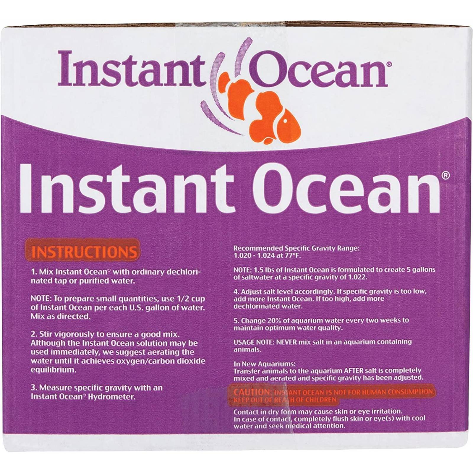 Instant Ocean Sal marina Sea Salt 757.1 lt acuario marino 