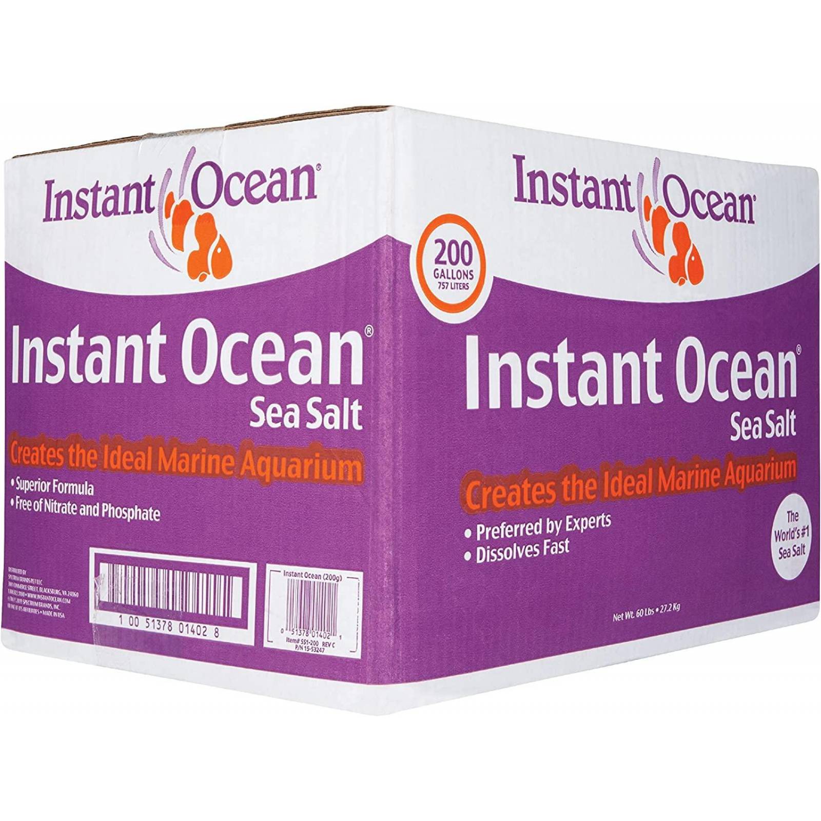 Instant Ocean Sal marina Sea Salt 757.1 lt acuario marino 