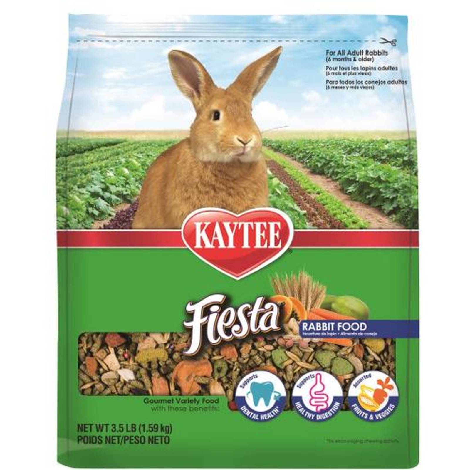 Alimento Premium Kaytee Fiesta Conejo 1.58 Kg 