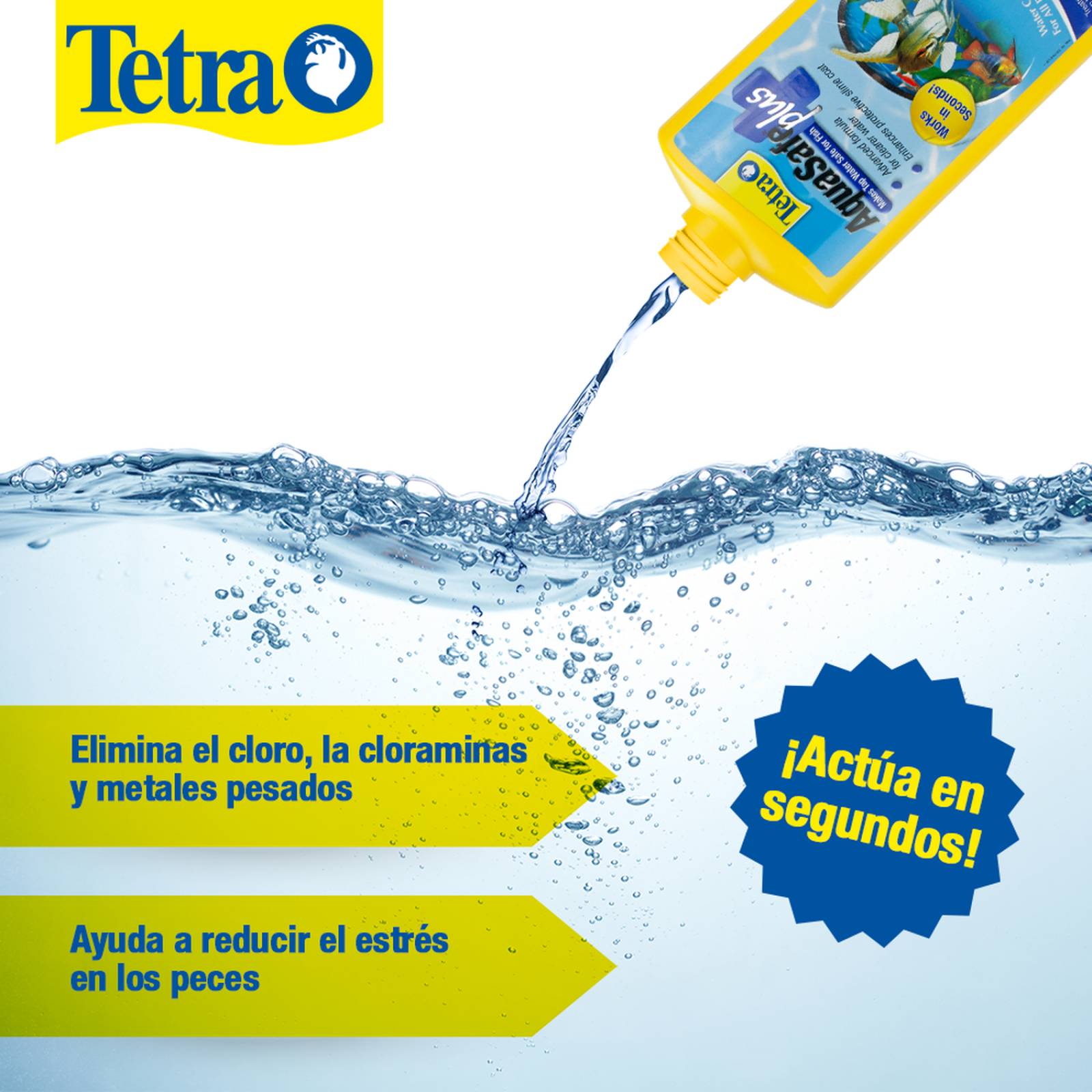 Acondicionador pecera Tetra AquaSafe Plus 500ml anticloro 