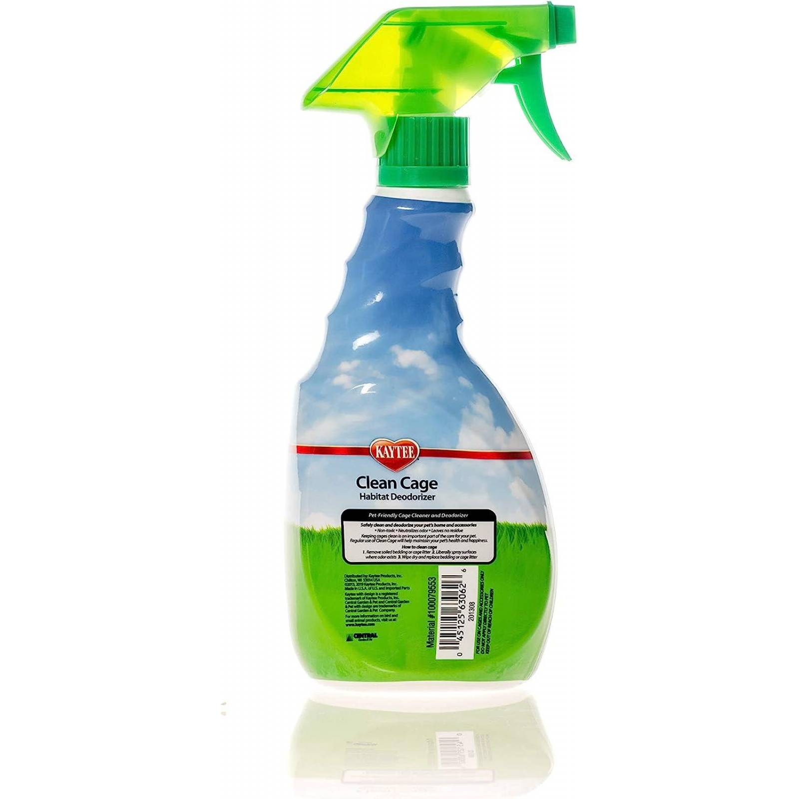 Kaytee desodorizante y limpiador jaula conejo y huron 946 ml 