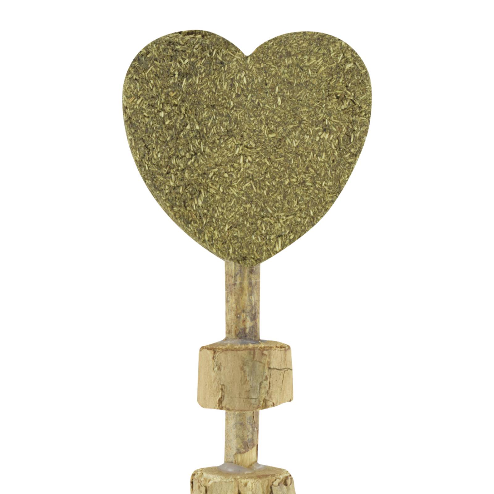 Fancy Pets juguete para gato varita con catnip corazon pluma 