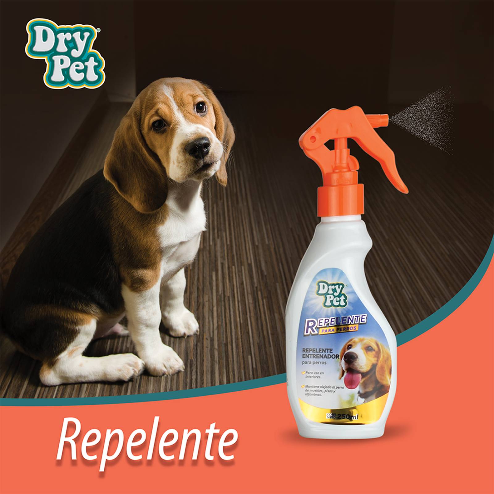 Dry Pet repelente perros no más orina interiores telas 250ml
