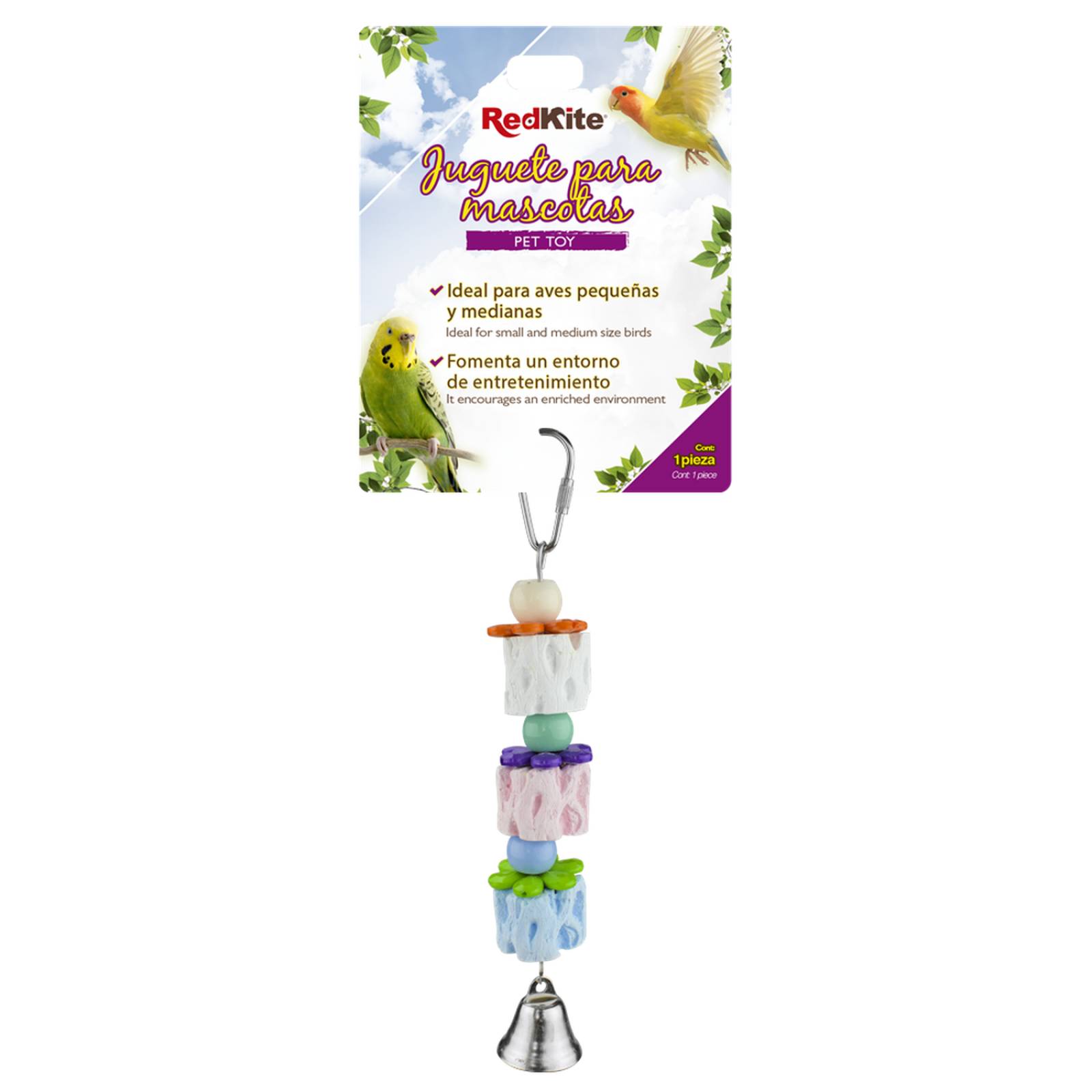 Redkite juguete para canario finch o periquitos con calcio 