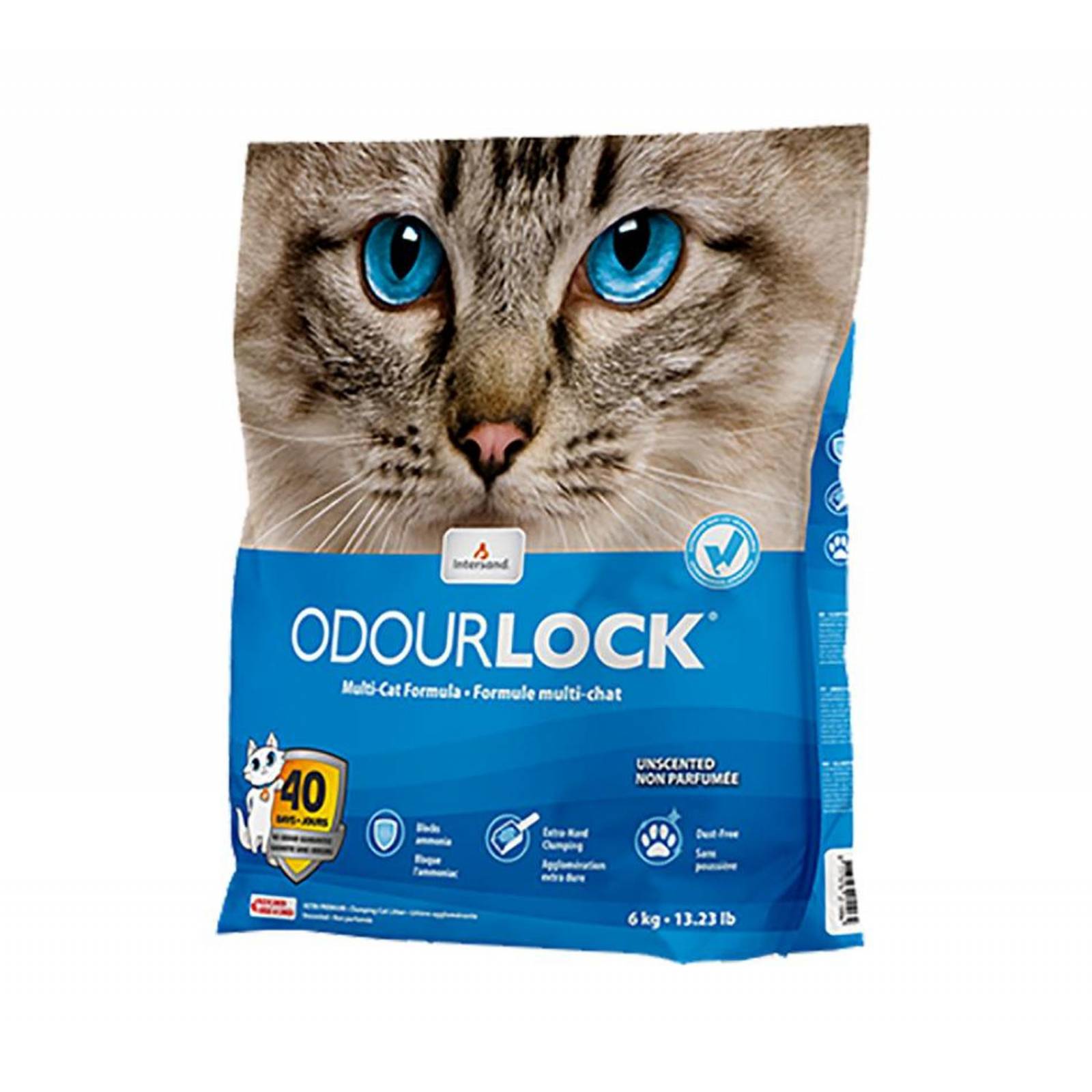 Intersand Arena gato aglutinante arcilla Odor Lock 6kg 