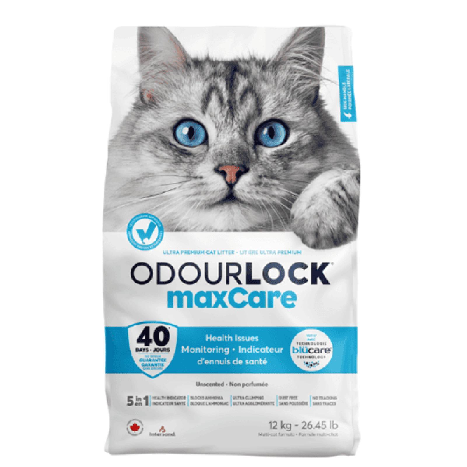 Intersand Arena gato Odor Lock indicador de salud 11.35kg 