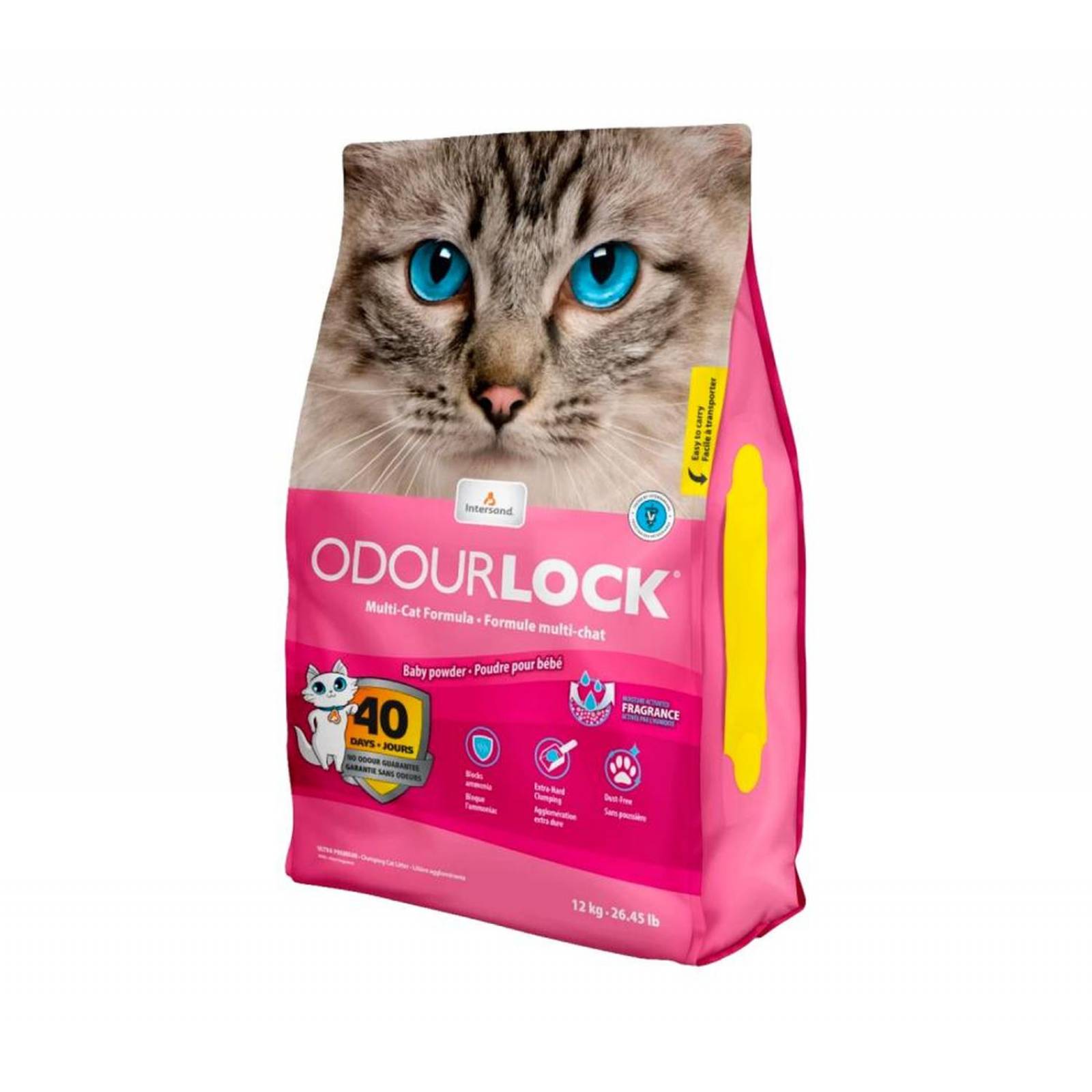 Intersand Arena gato aglutinante talco Odor Lock 11.35kg