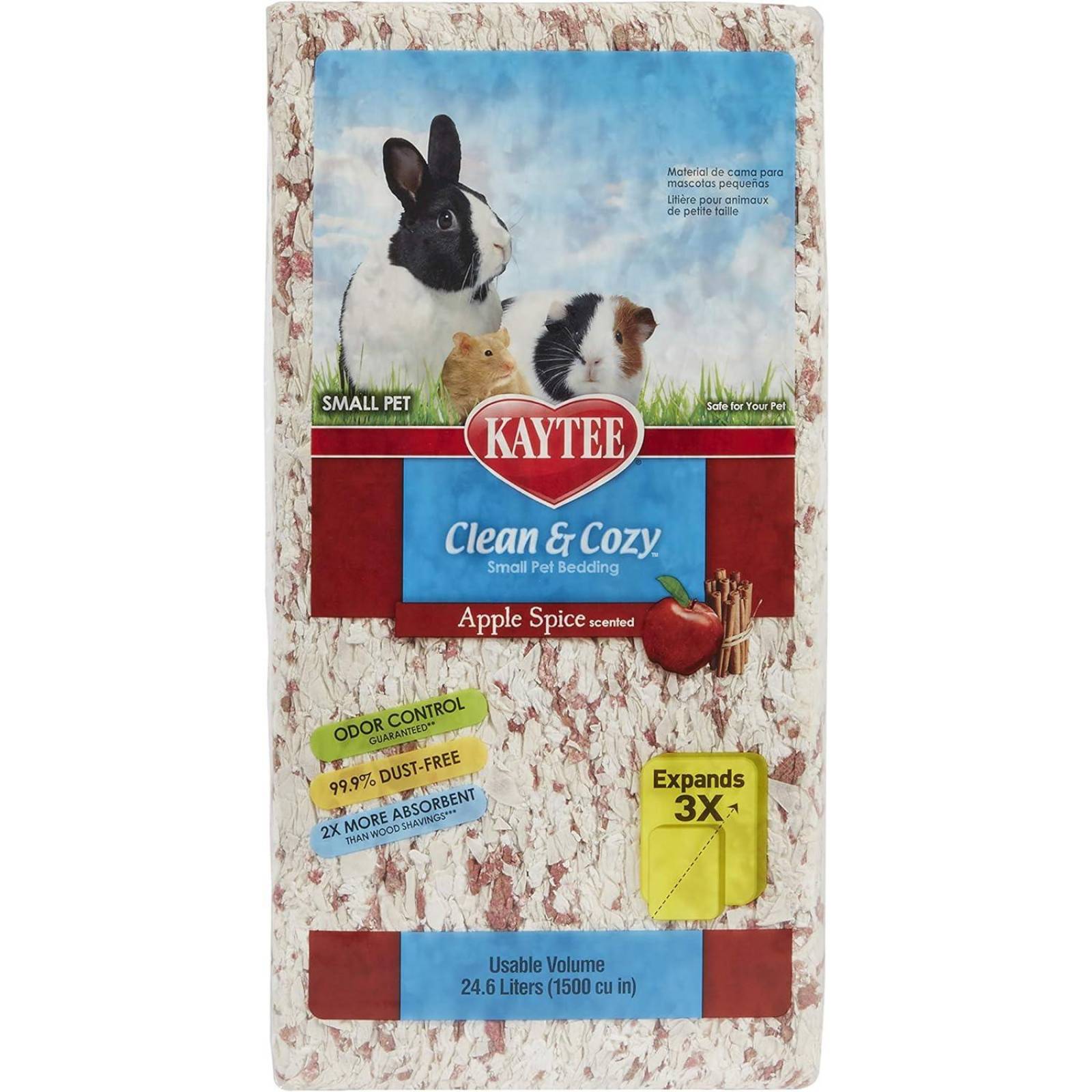 Kaytee Sustrato cama cuyo, conejo Clean & Cozy Manzana 24.6L 